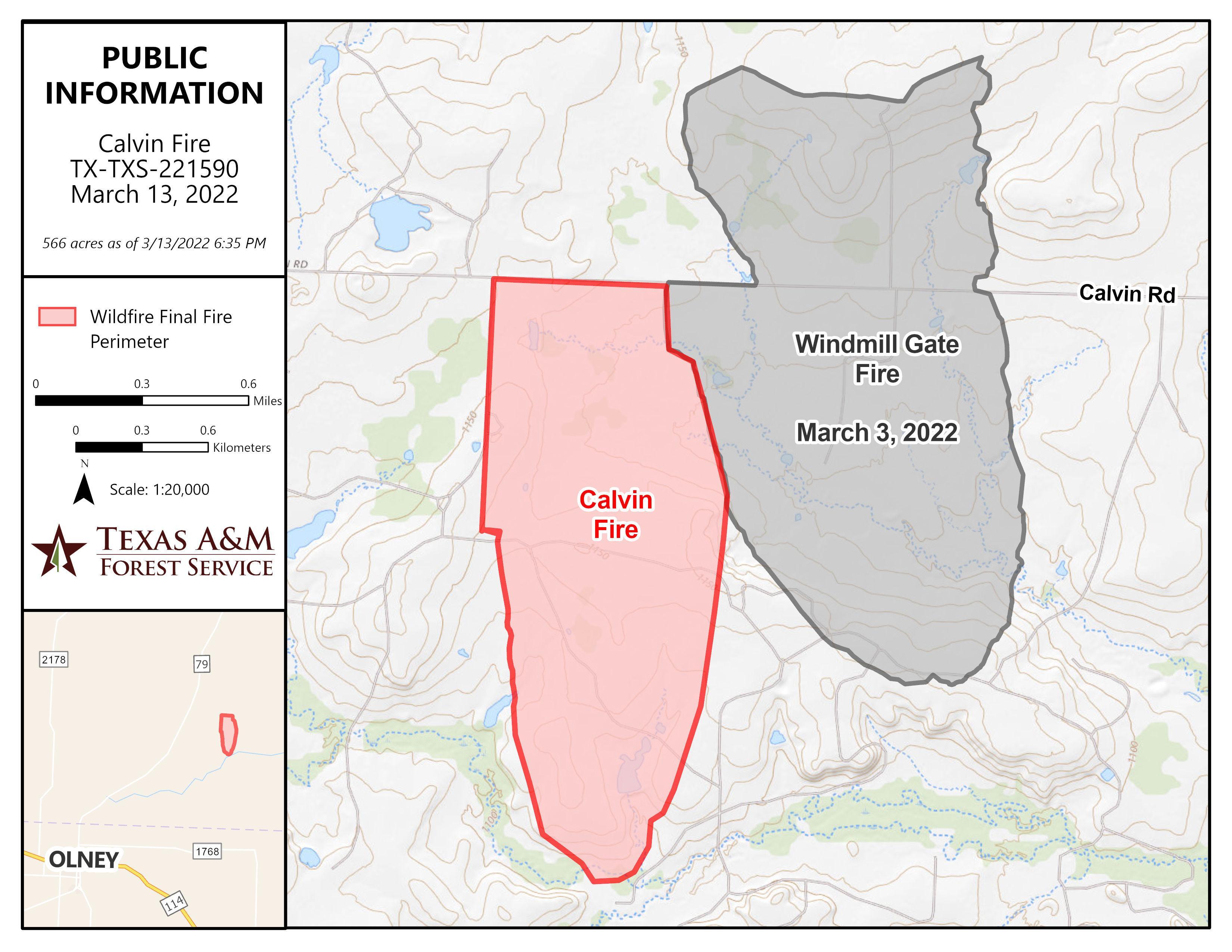 Txtxs Calvin Fire Incident Maps InciWeb