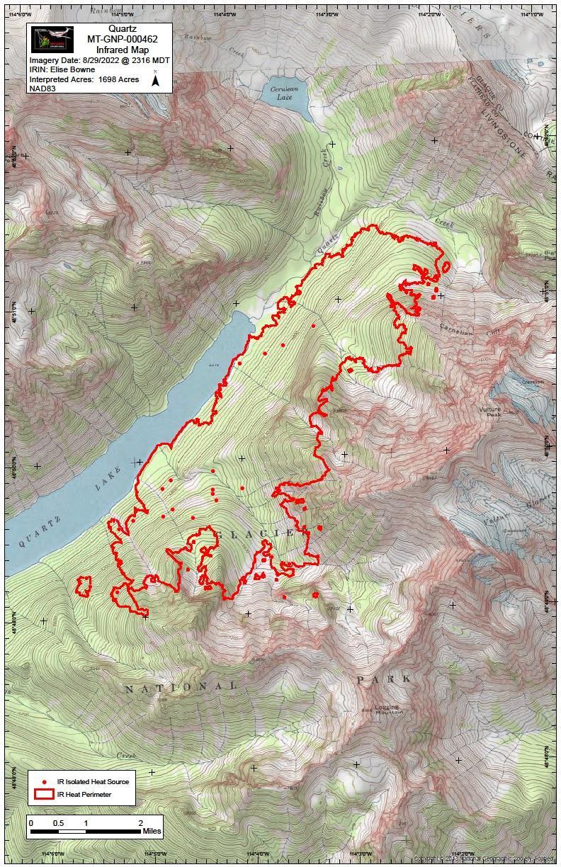 Quartz Fire IR Map August 30