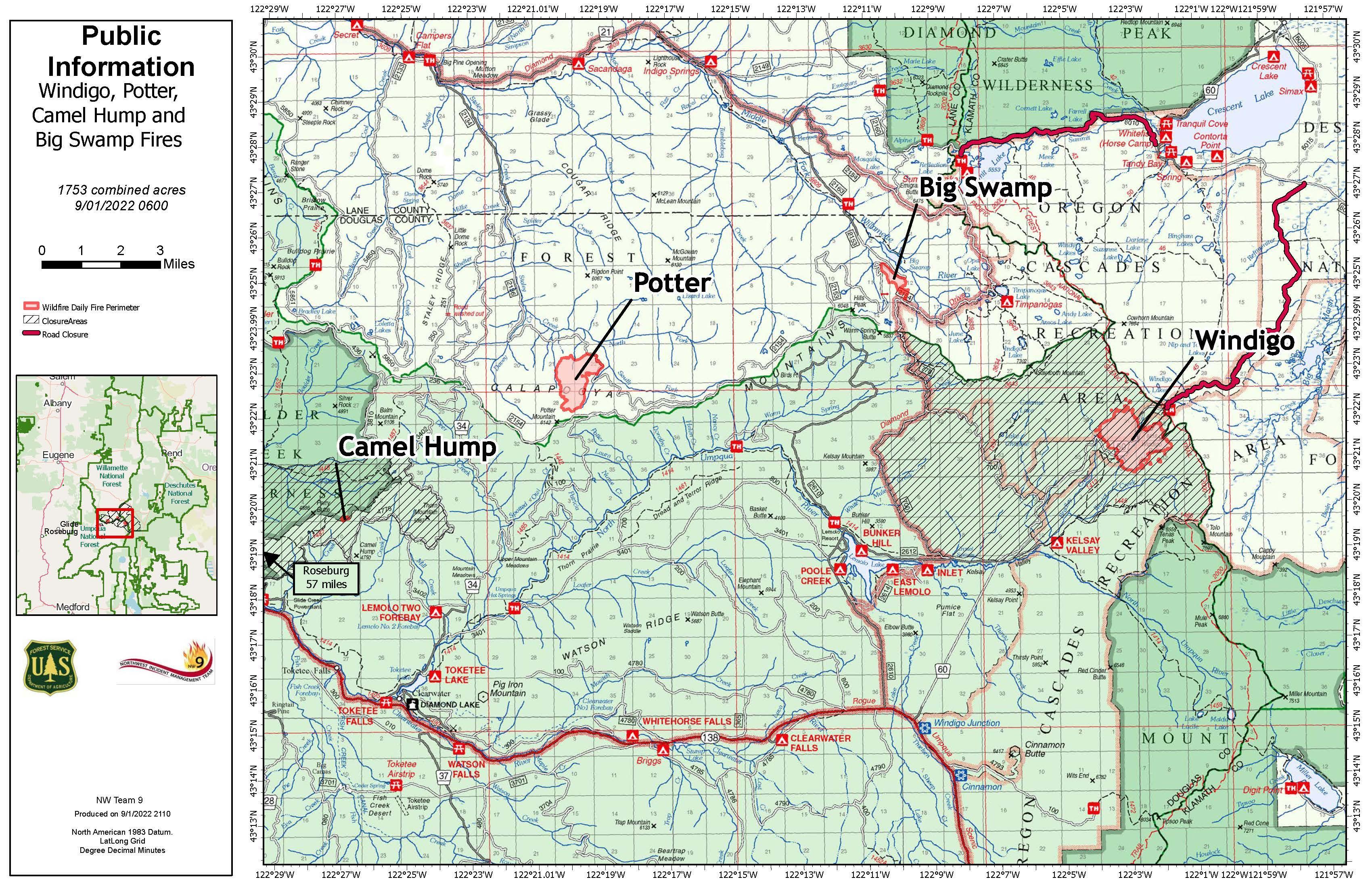 Windigo Potter Big Swamp Map Sept 2, 2022
