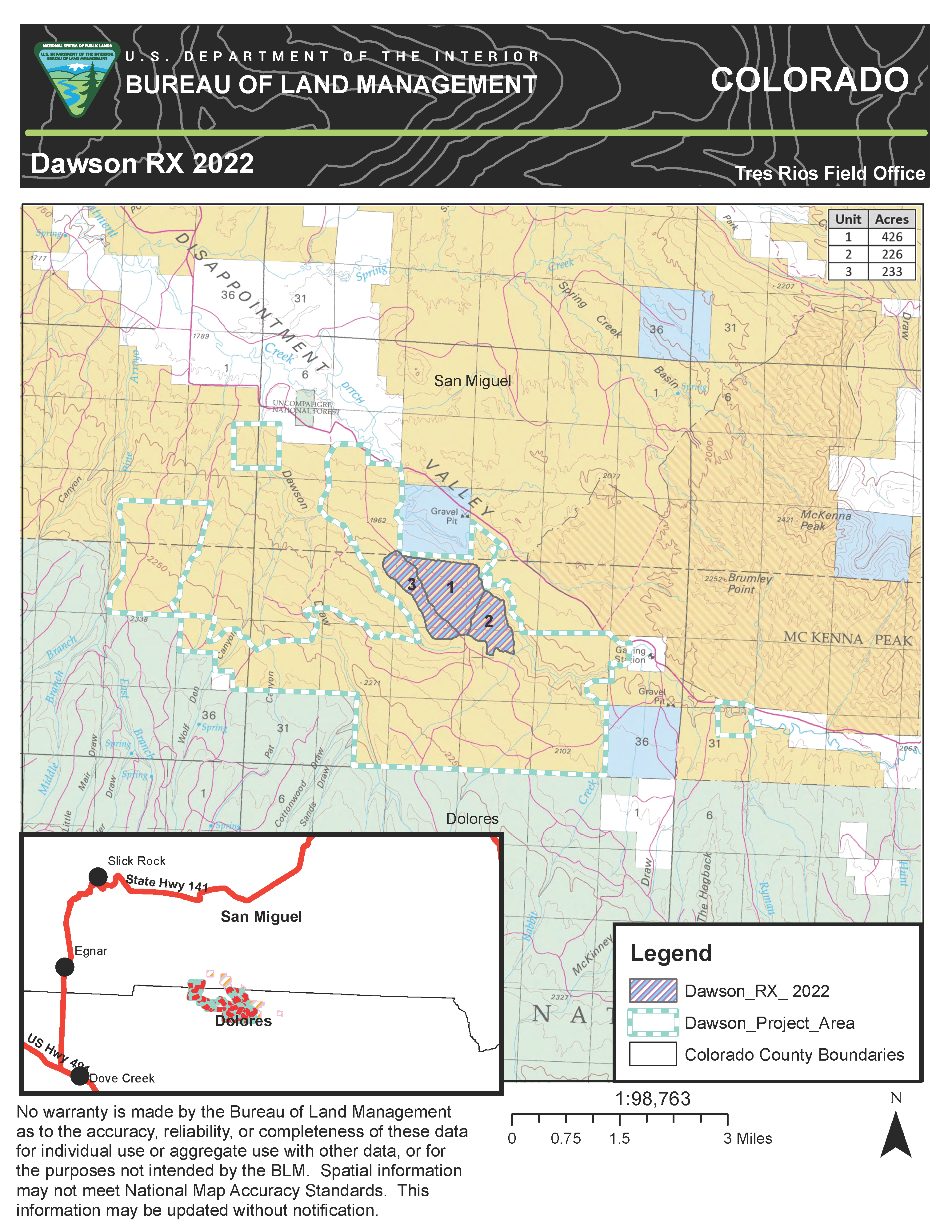 Dawson RX Burn Map 2022