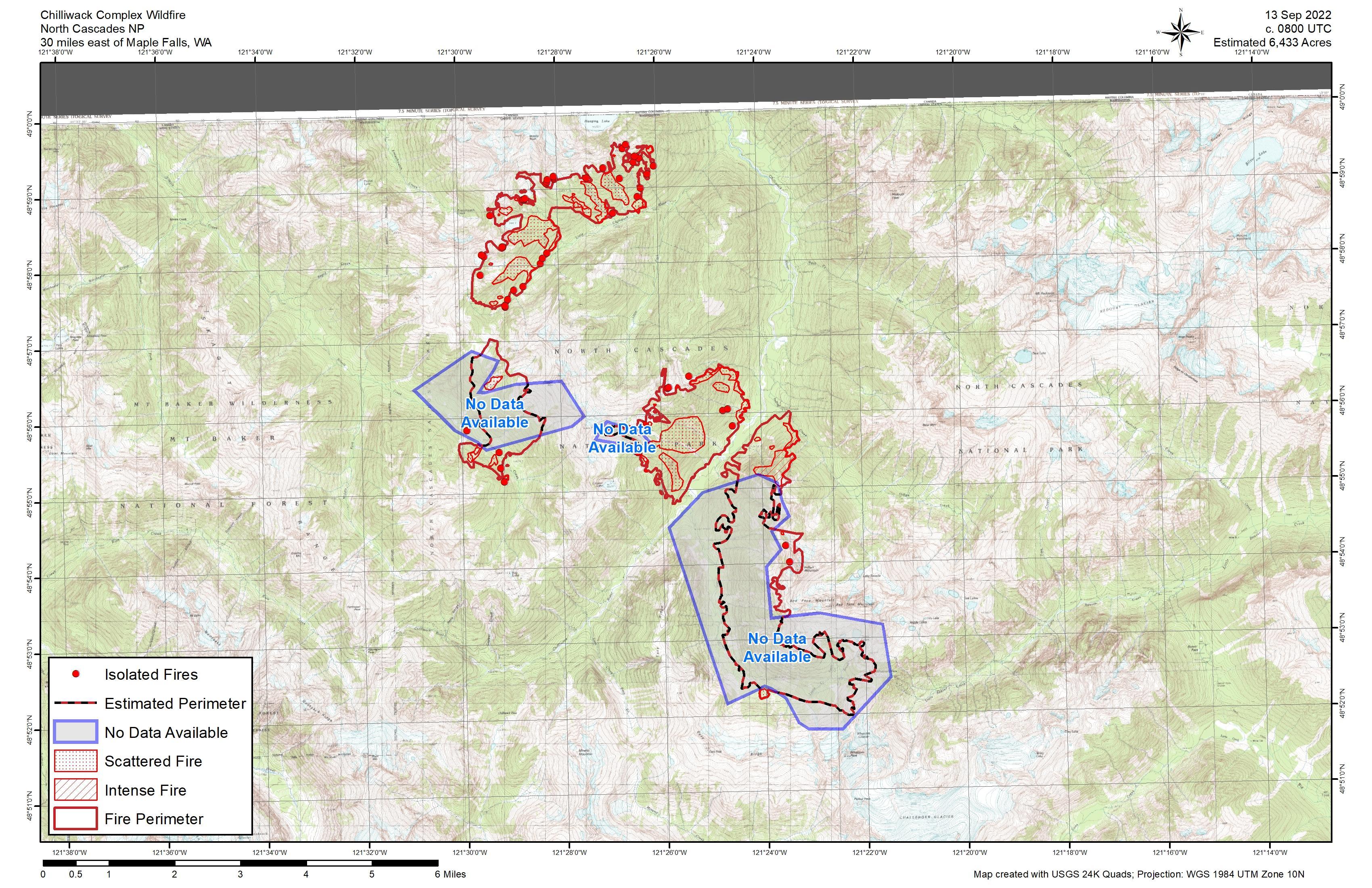9/13/22 Chilliwack Complex Fire IR Map