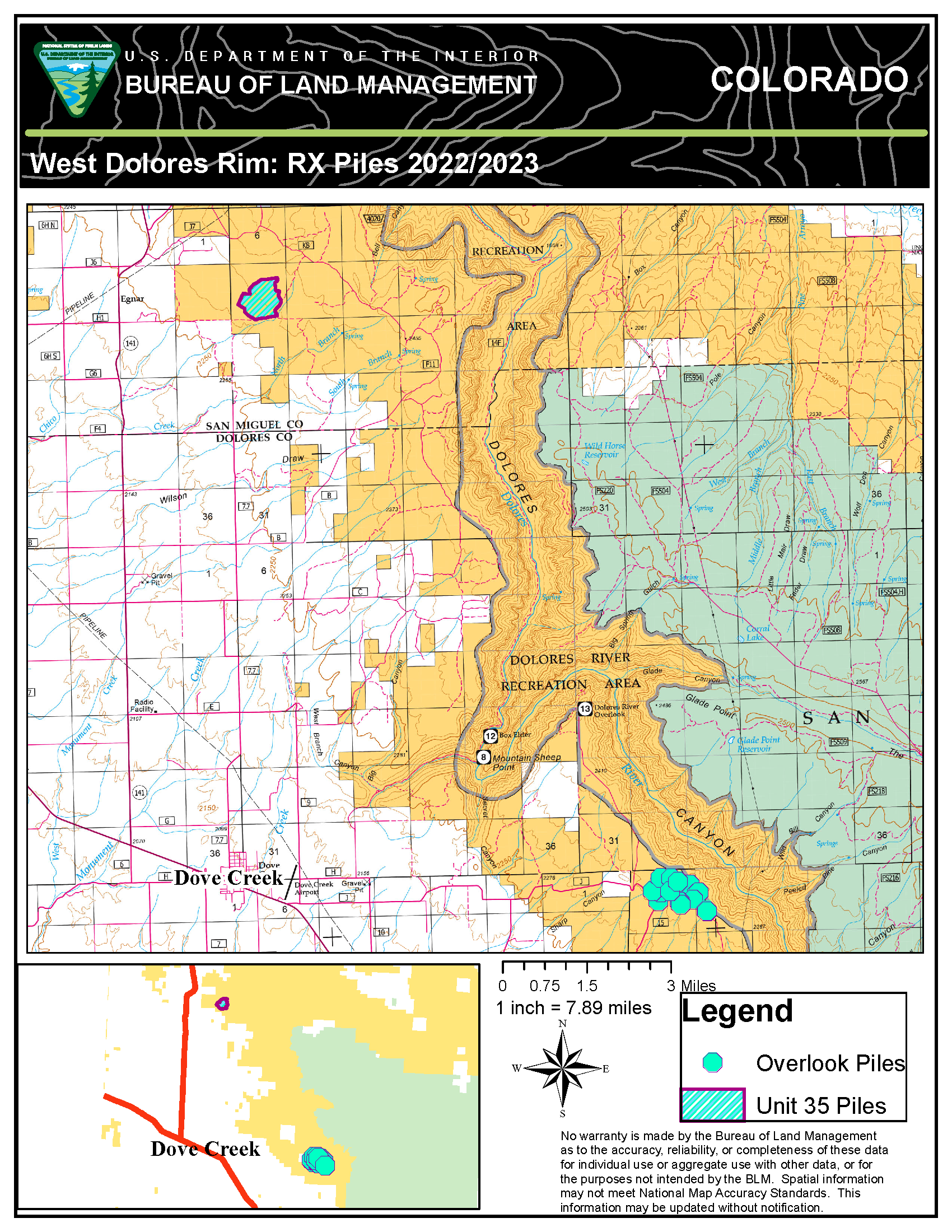 West Rim RX Pile Map 2022-2023