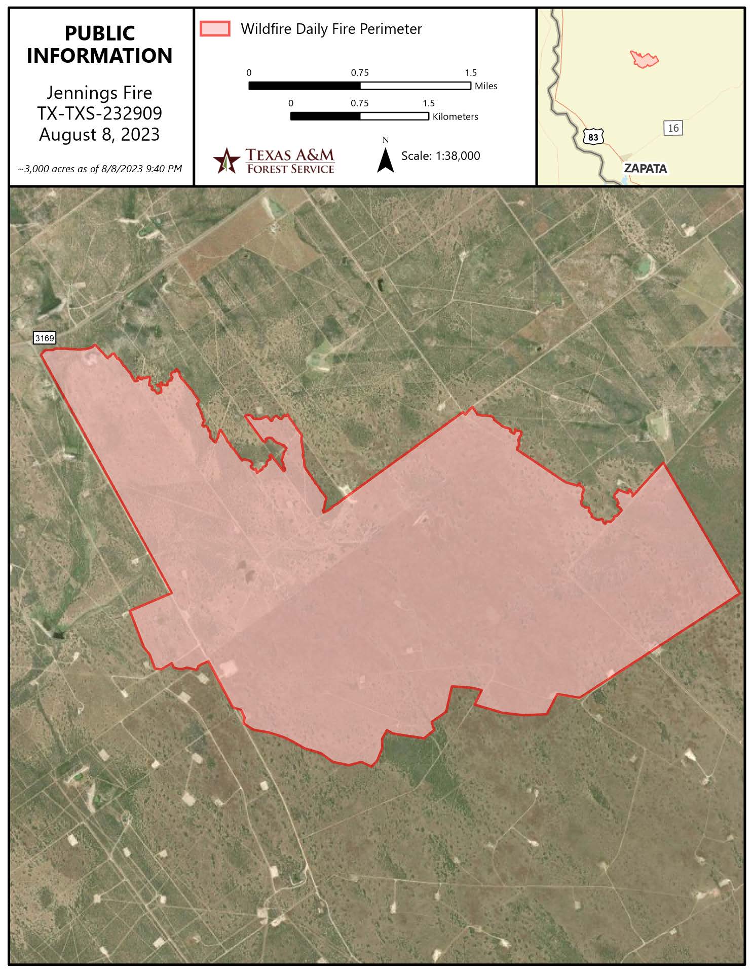




Jennings Fire Public Information Map


