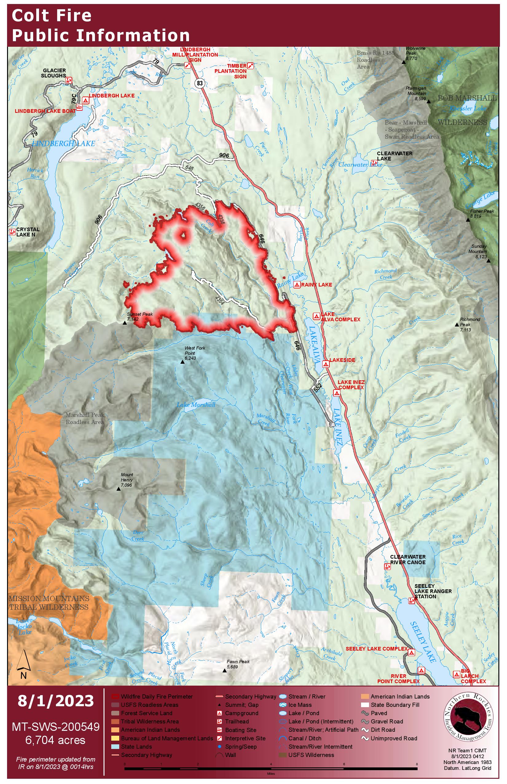 Mtmts Colt Fire Incident Maps InciWeb