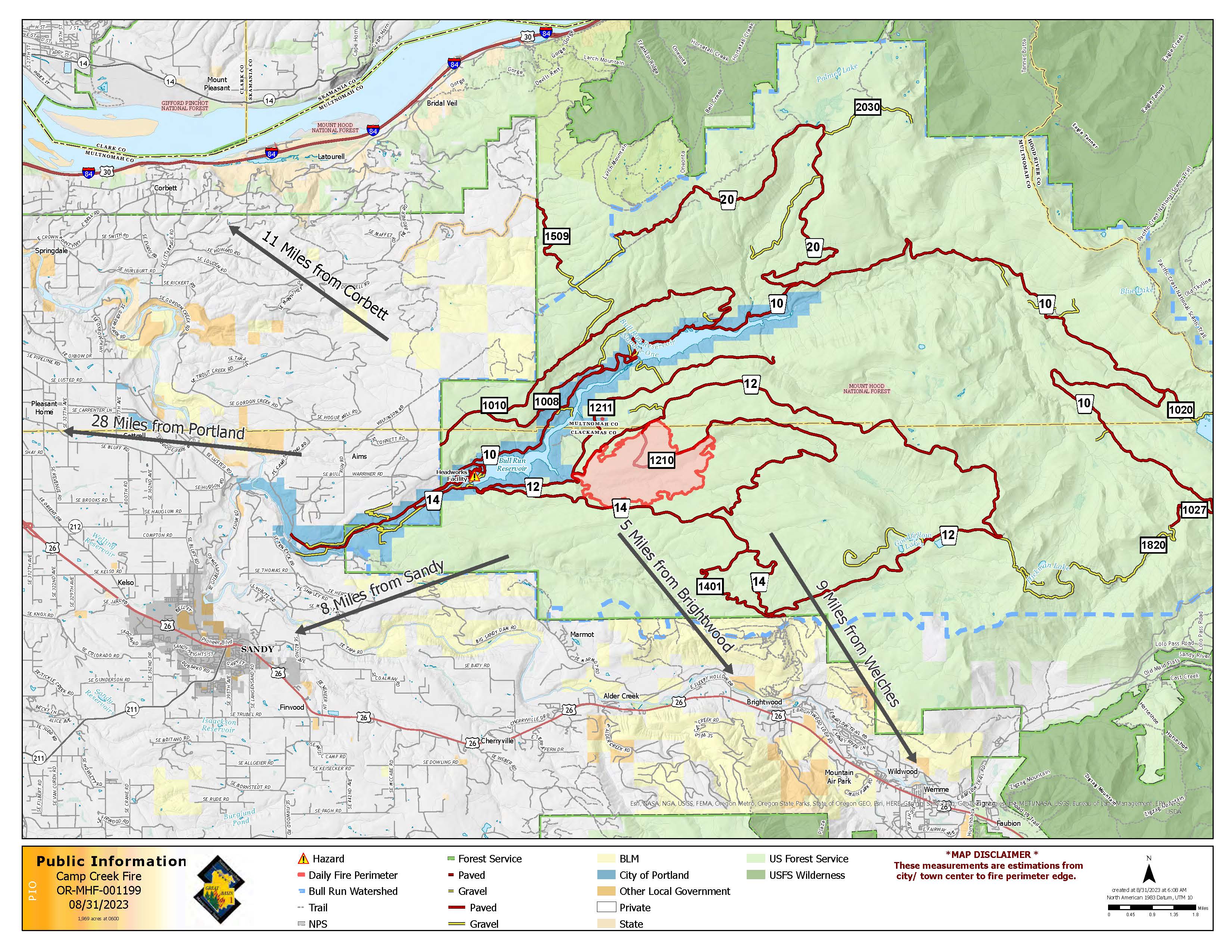 Ormhf Camp Creek Fire Incident Maps InciWeb
