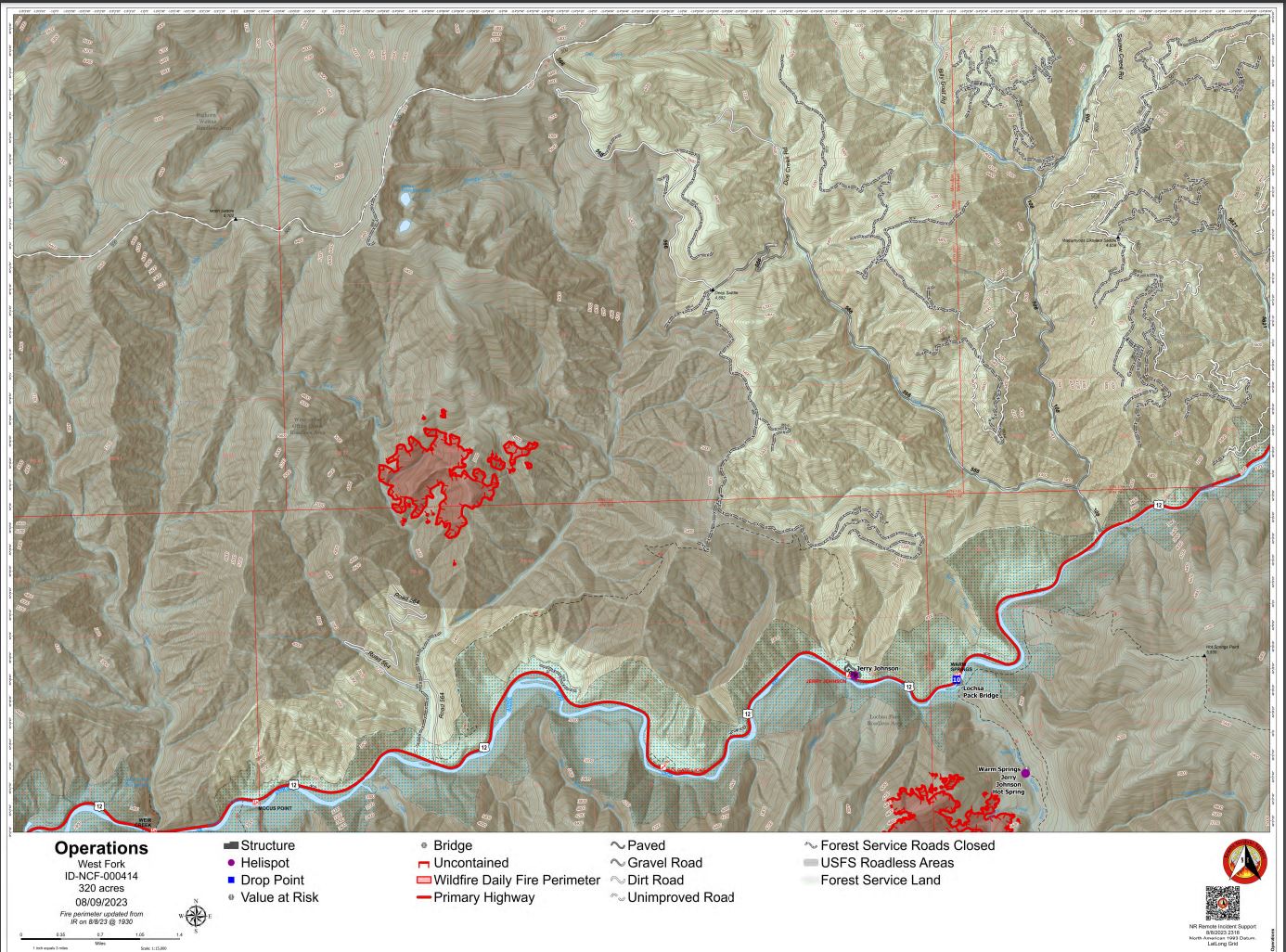 Idncf West Fork Fire Incident Maps | InciWeb