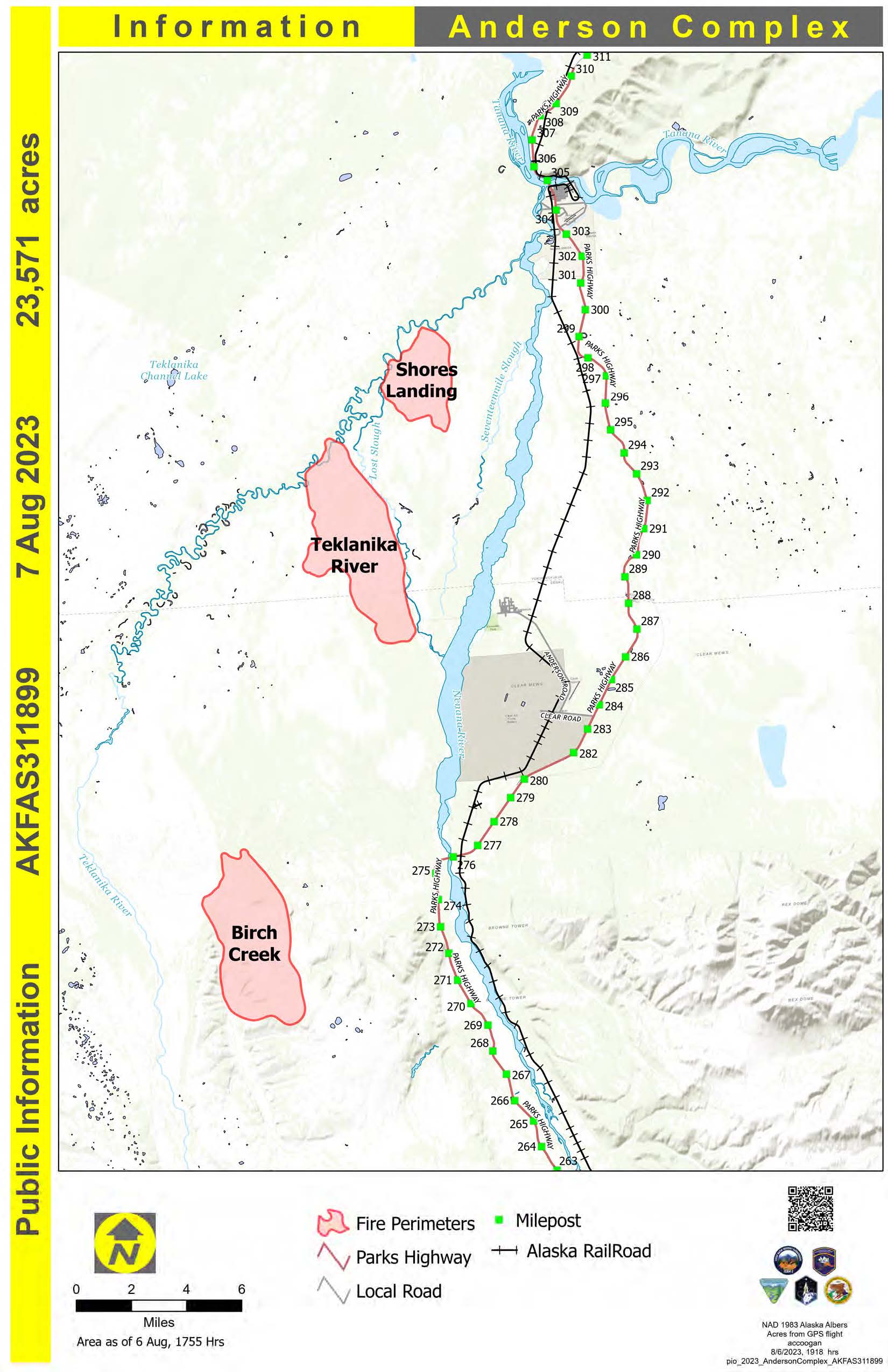Public Information Map for August 07, 2023