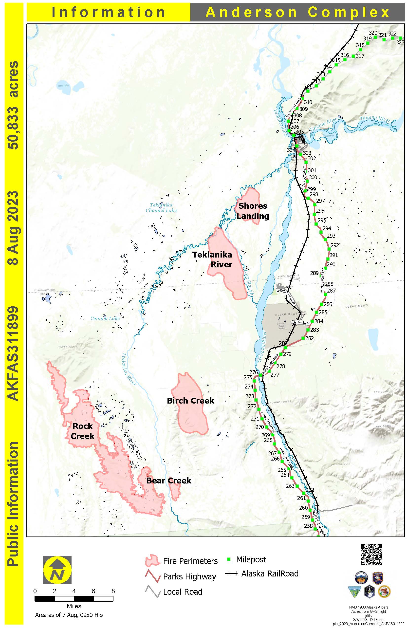 Public Information Map for August 08, 2023