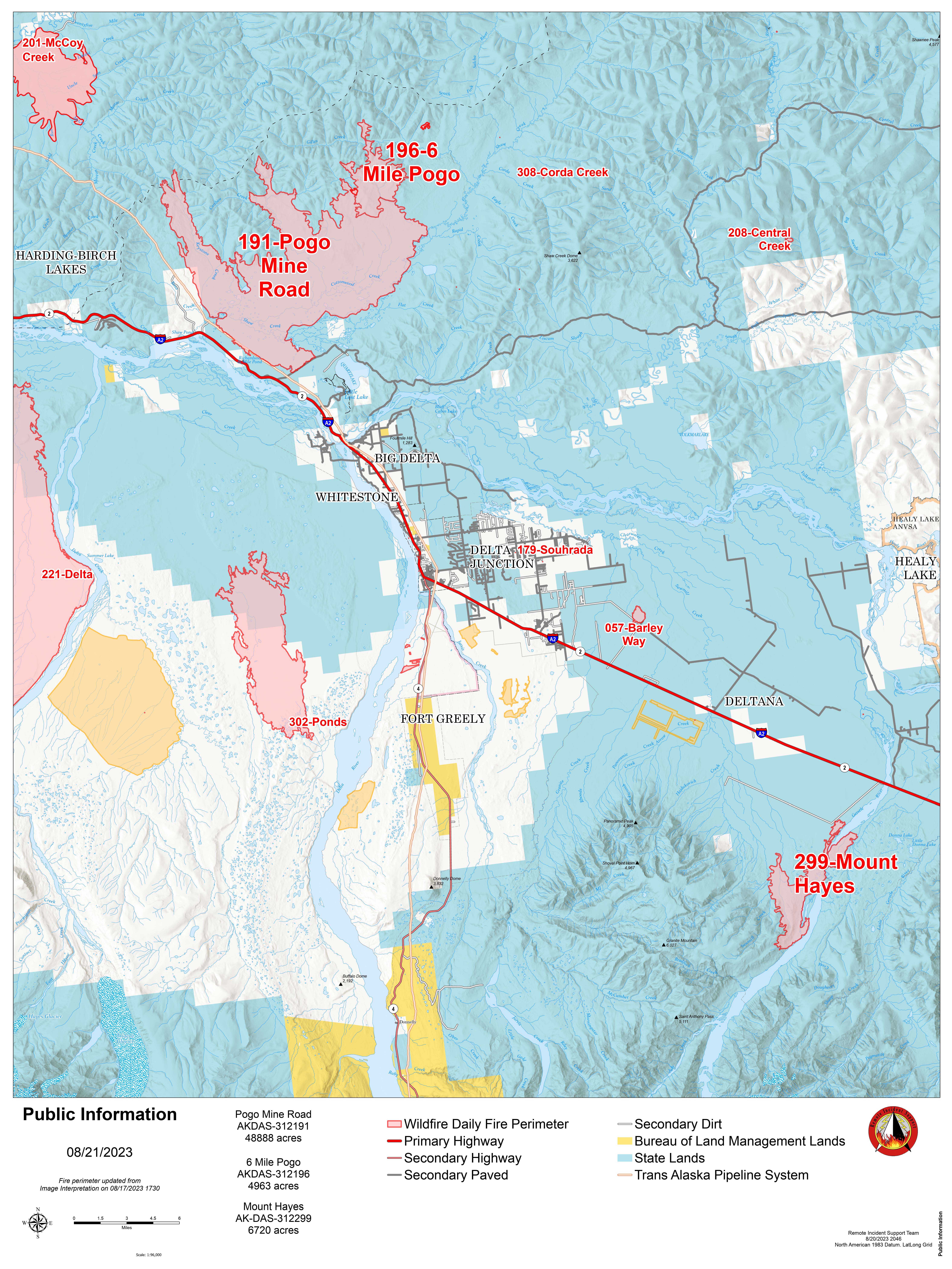 




Delta Area Fires overview map


