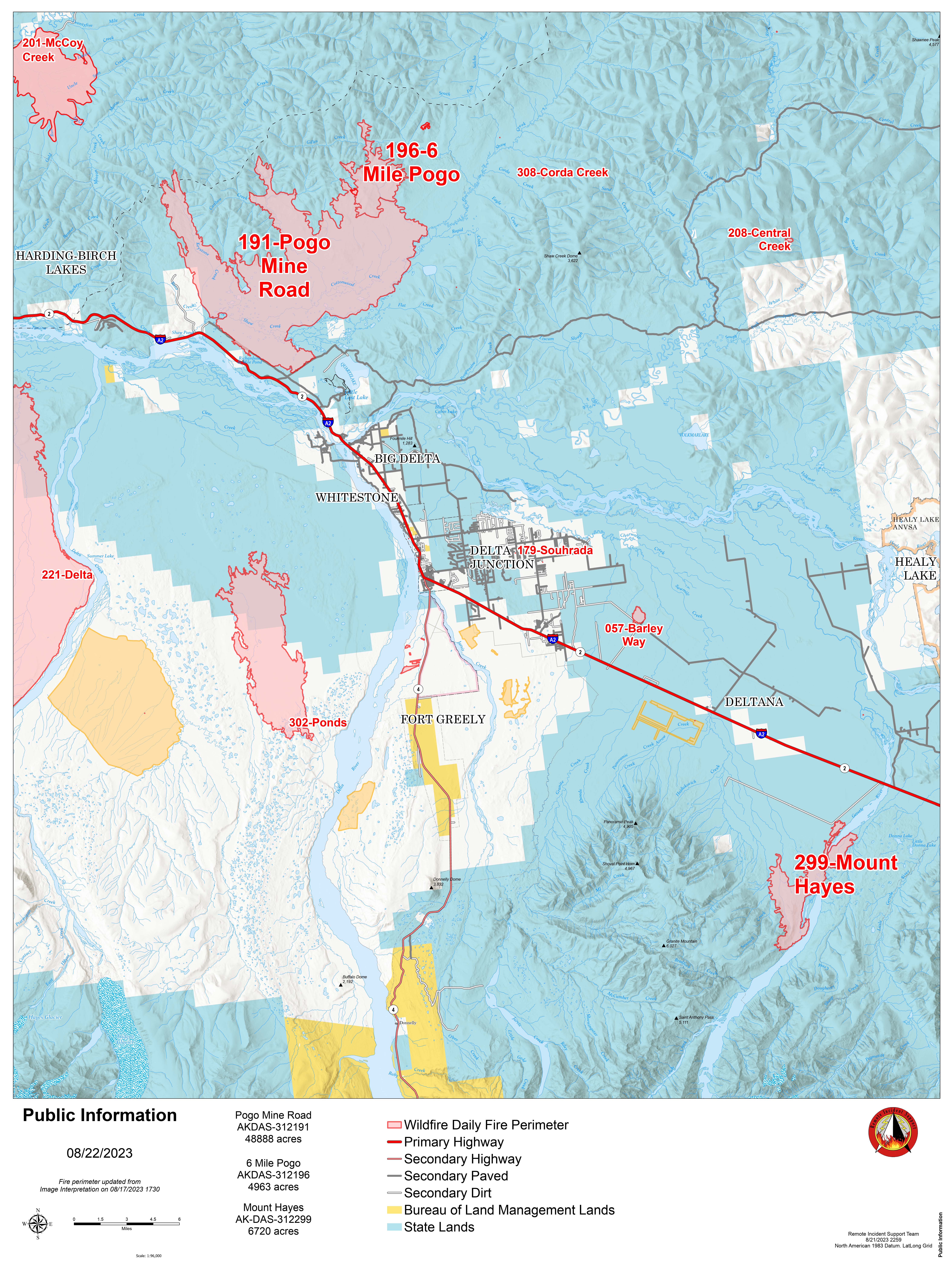 




Delta Area Fires overview map


