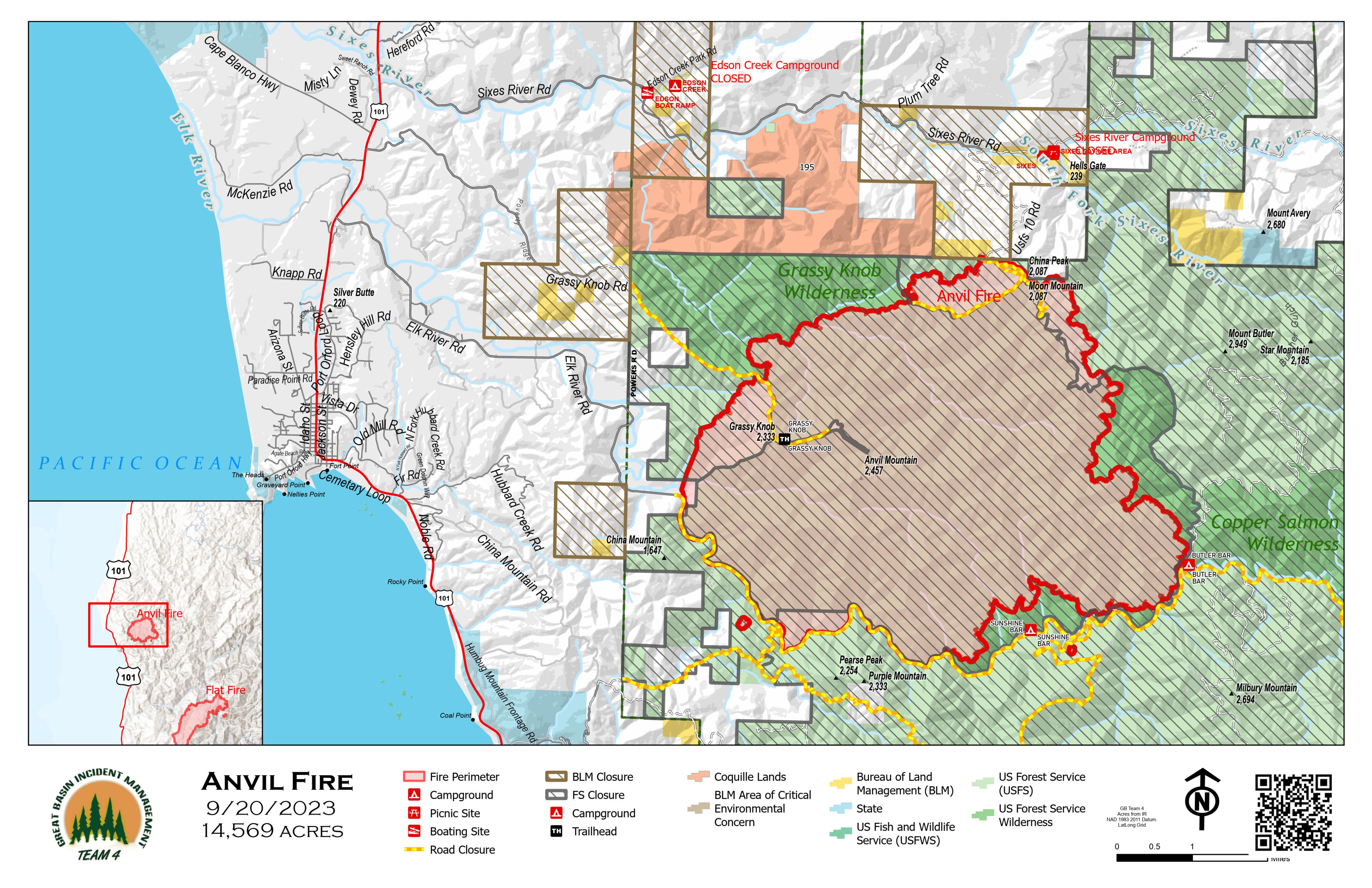 Anvil Fire Public Information Map 9.20.23