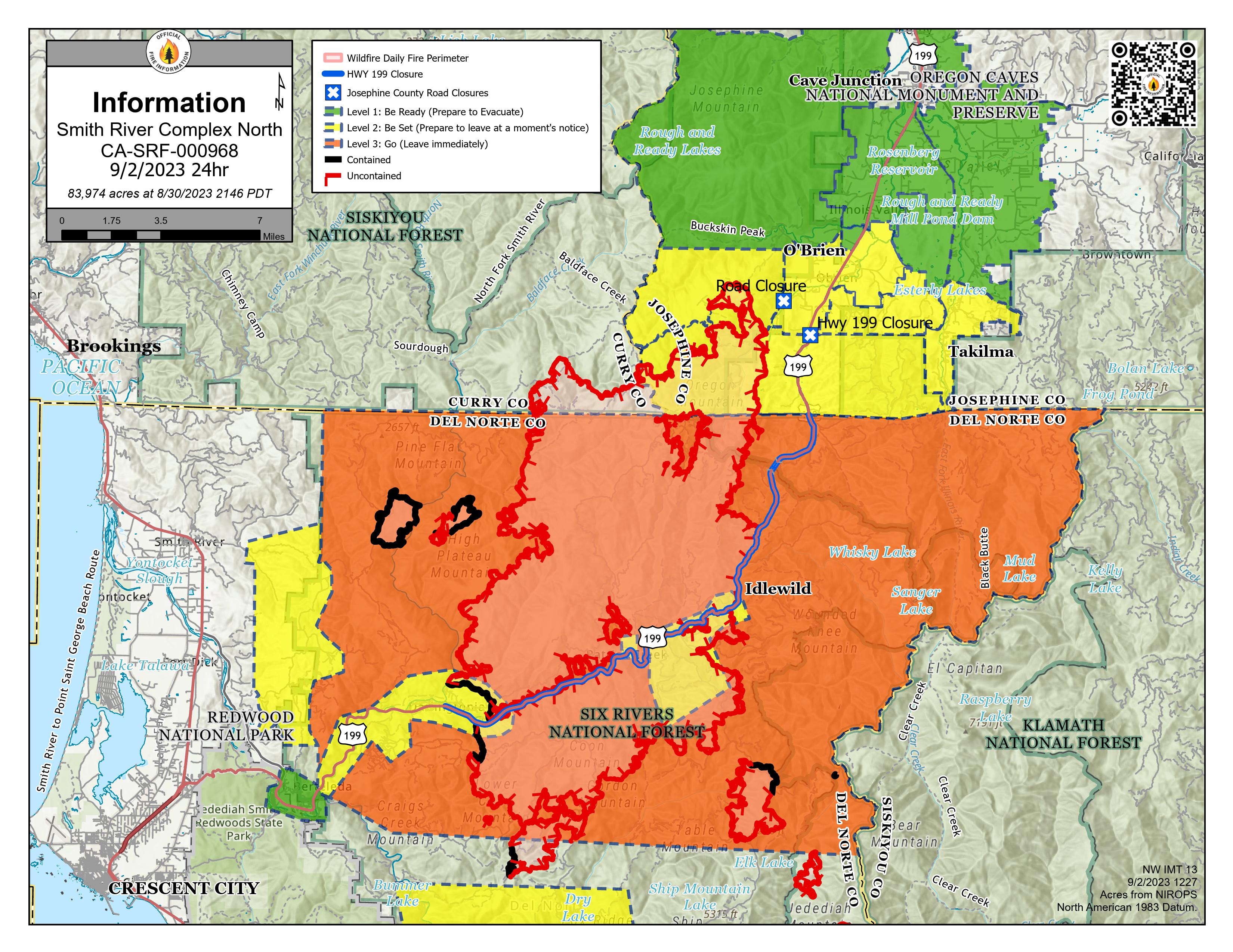 Casrf Smith River Complex Incident Maps InciWeb