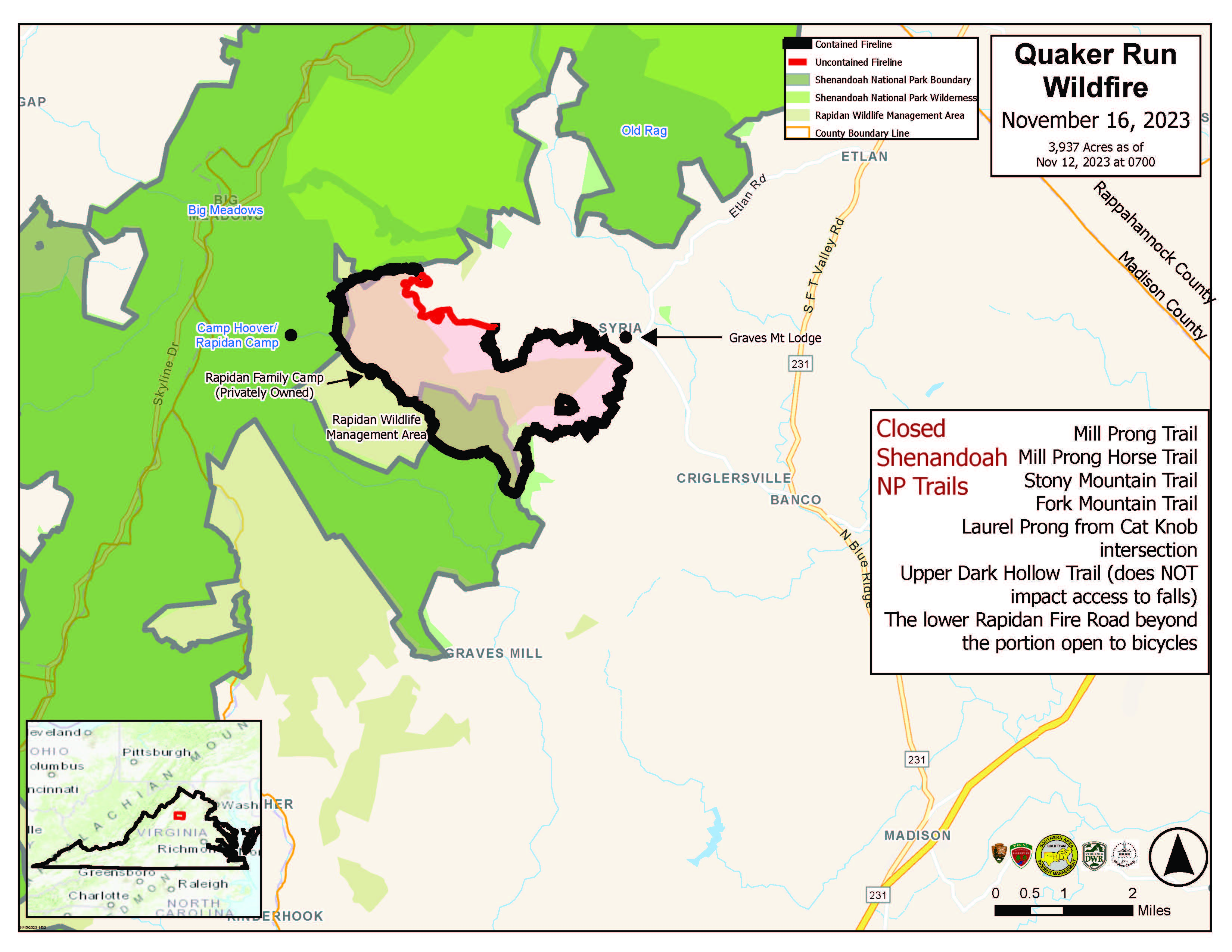 Vashp 2023 Quaker Run Fire Information | InciWeb