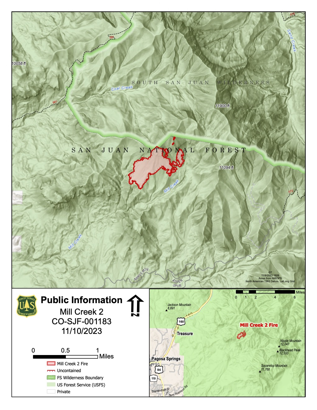 Cosjf Mill Creek 2 Fire Incident Maps | InciWeb