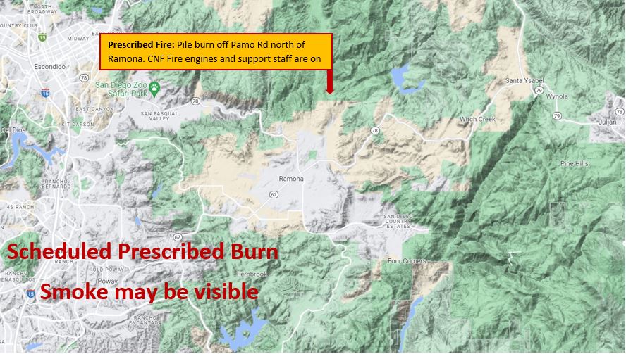 

						Ramona Fuel Break Map - Palamar Ranger District
			