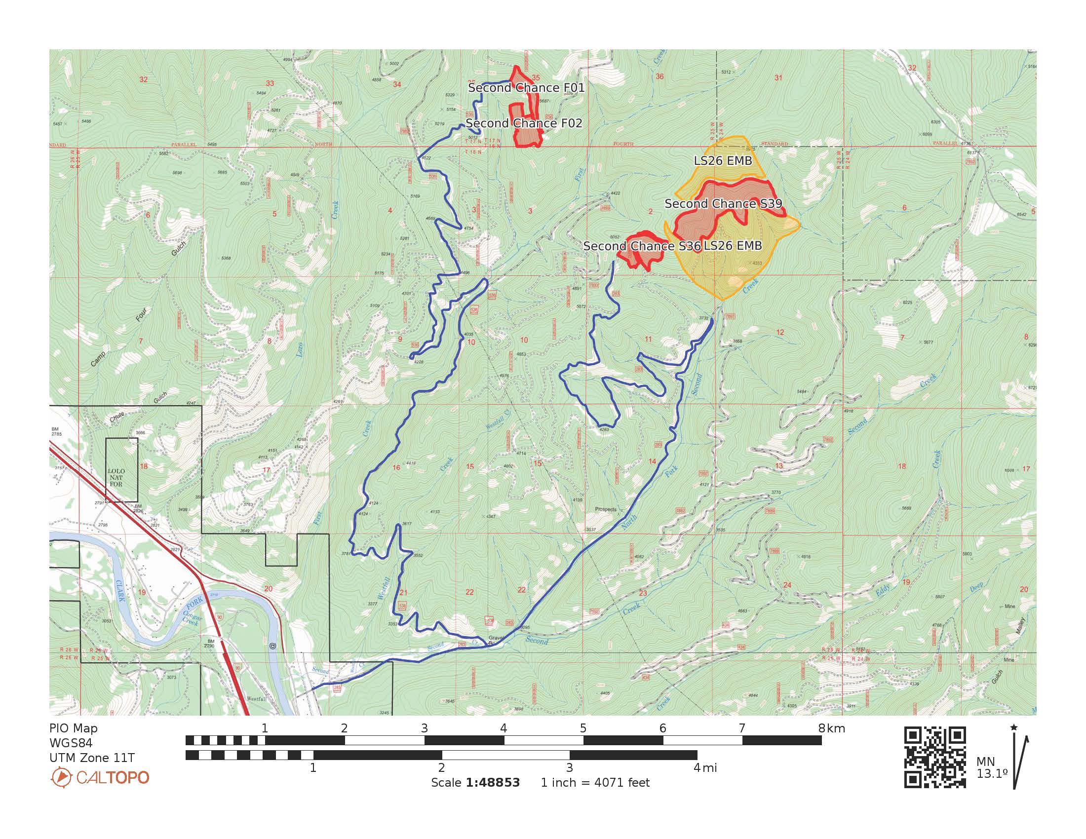 

						Second Chance S39/S36 Prescribed Fire Map 
			