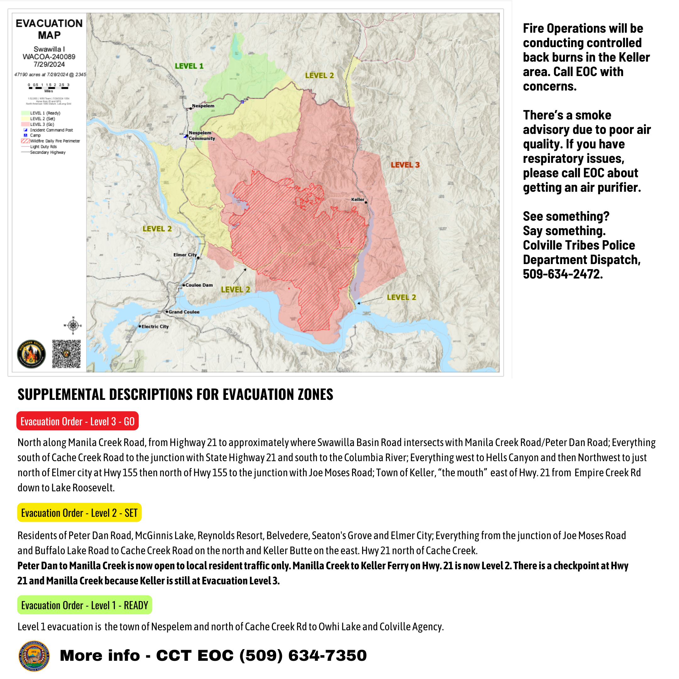 

						Swawilla Fire Evacuation Areas July 29, 2024
			