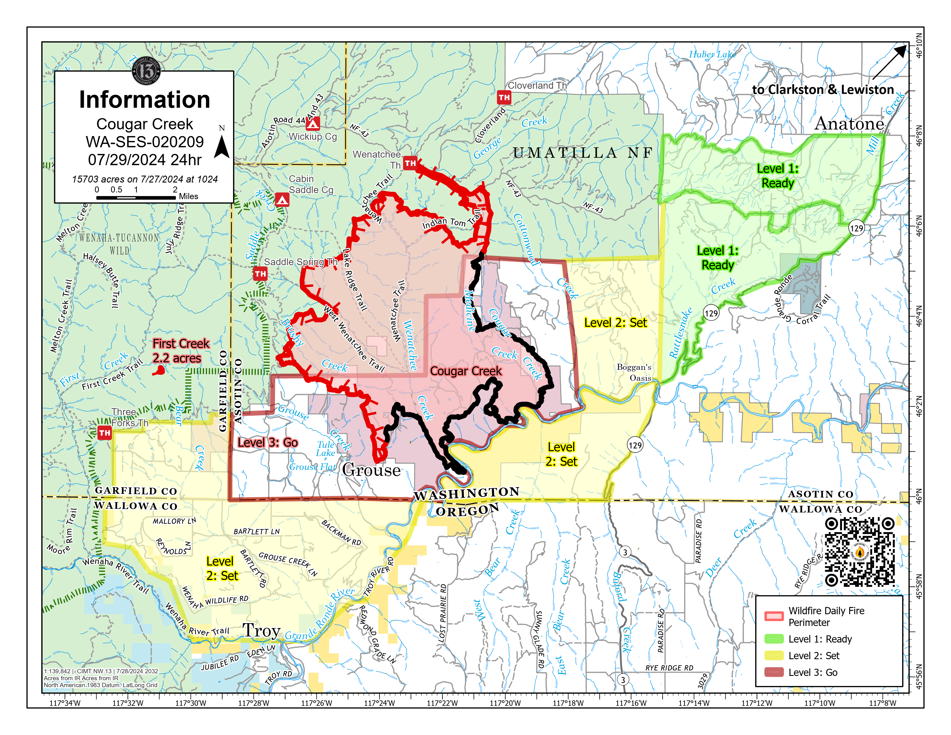 Wases Cougar Creek Fire - | InciWeb