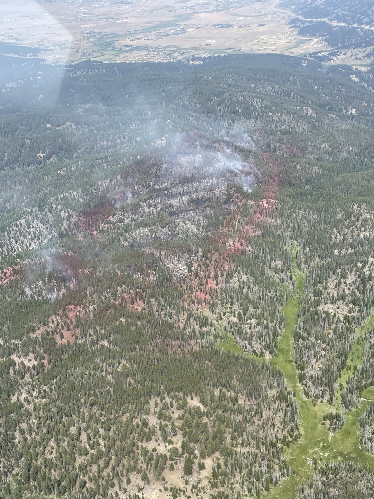 

						Blacktail Canyon Fire Aerial View
			