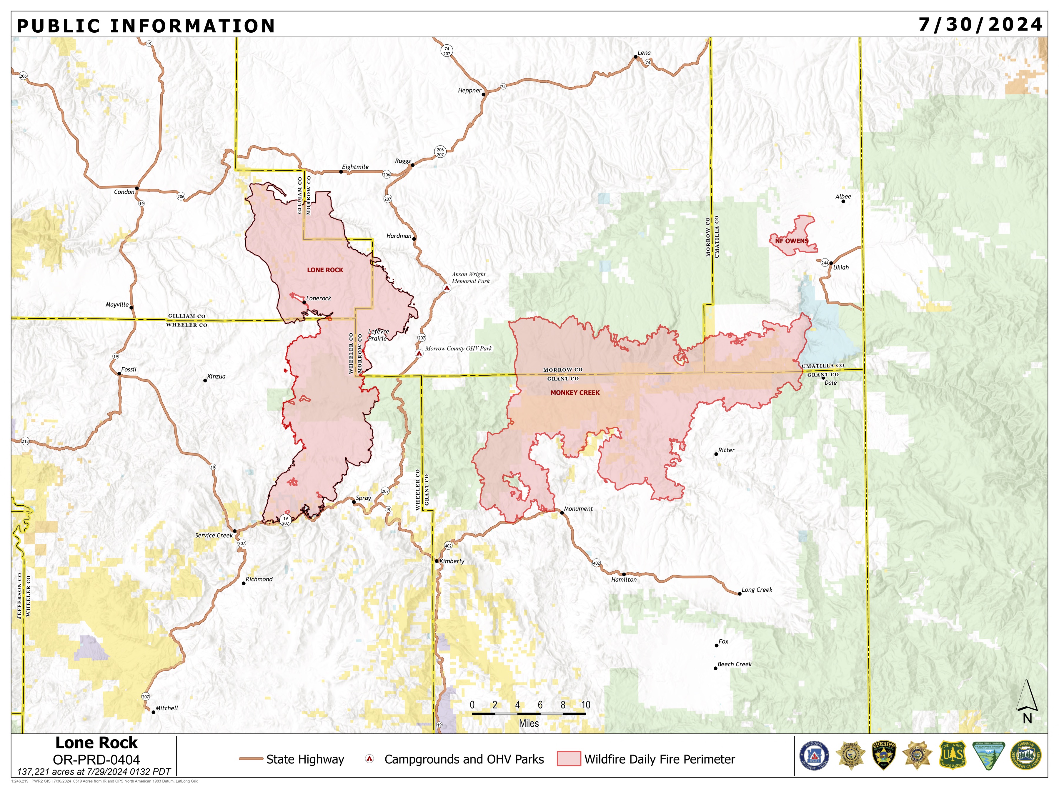 Orprd Lone Rock Fire - | InciWeb