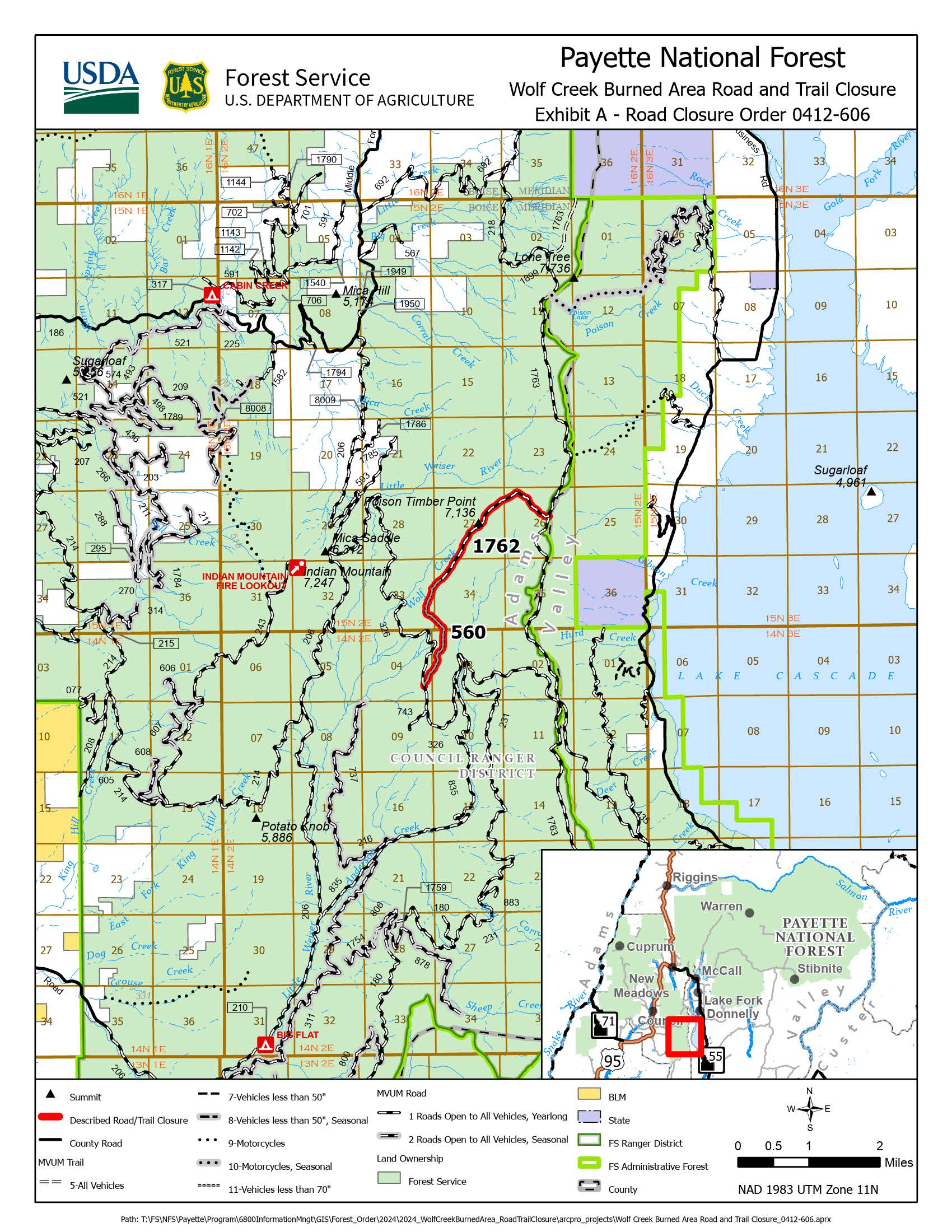 

						Wolf Creek Road and Trail Closure Remains in Effect
			