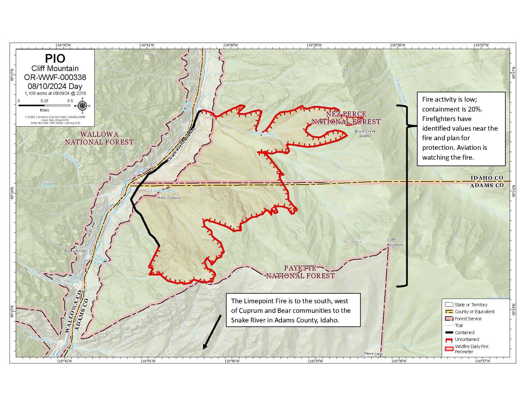 Fire / Road Updates Aug 12, 2024 | The Yellow Pine Times