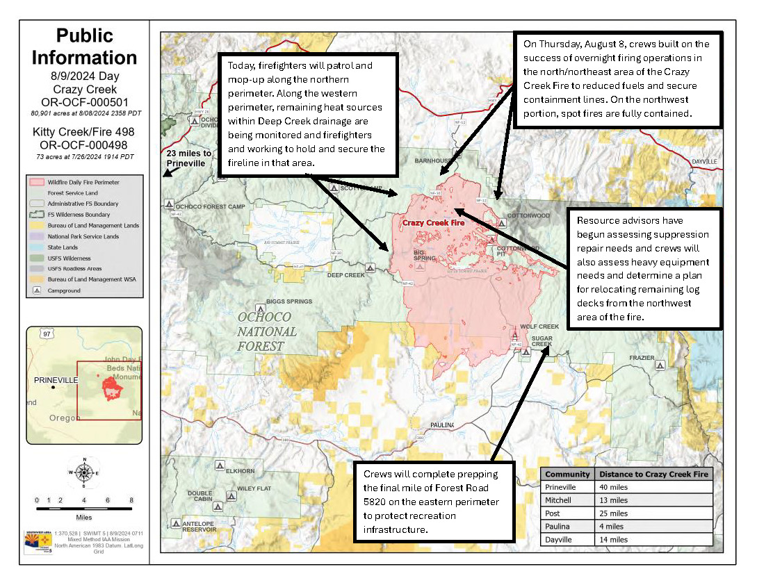 Orocf Crazy Creek Incident Maps | InciWeb