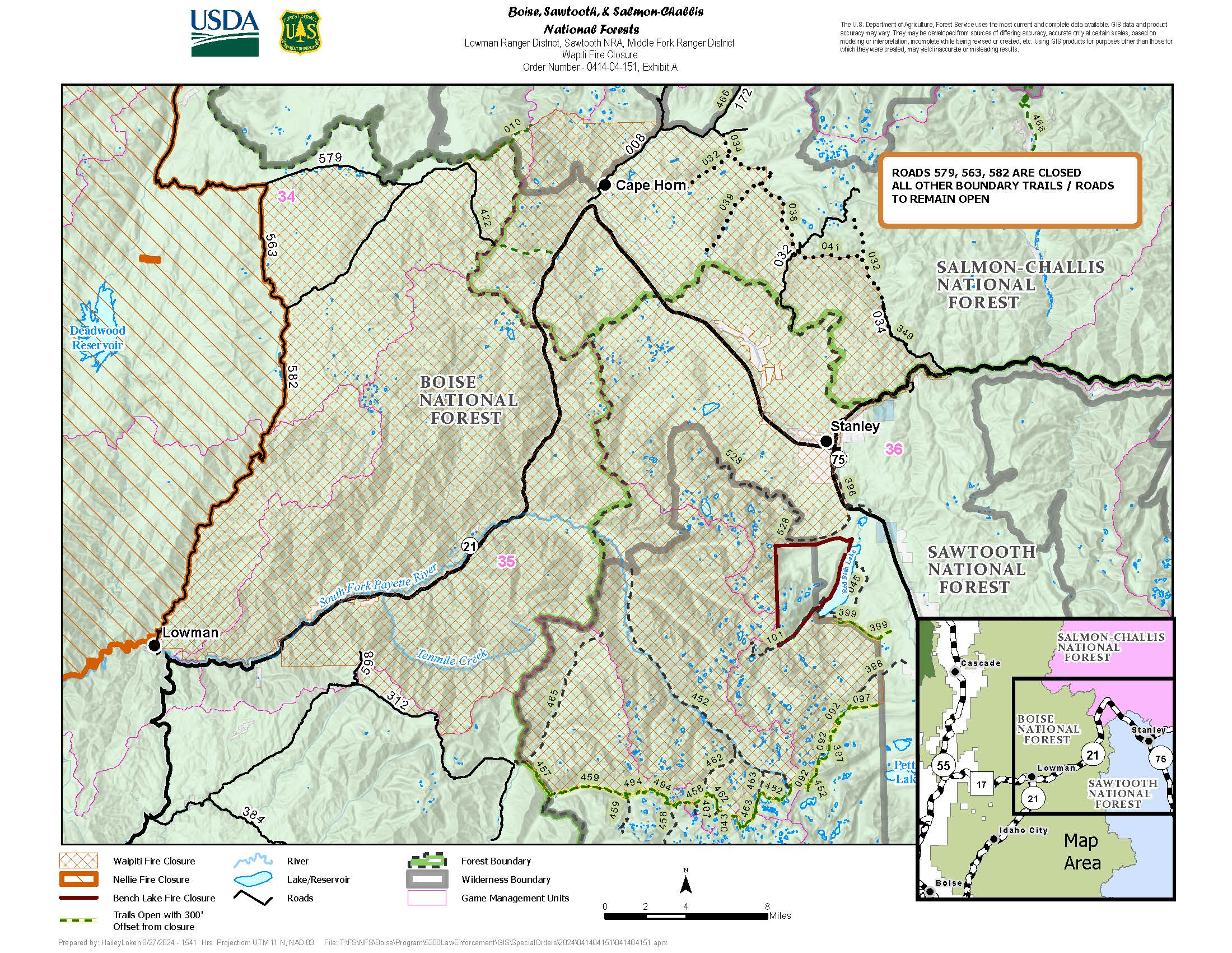 Idbof Wapiti Fire - | InciWeb