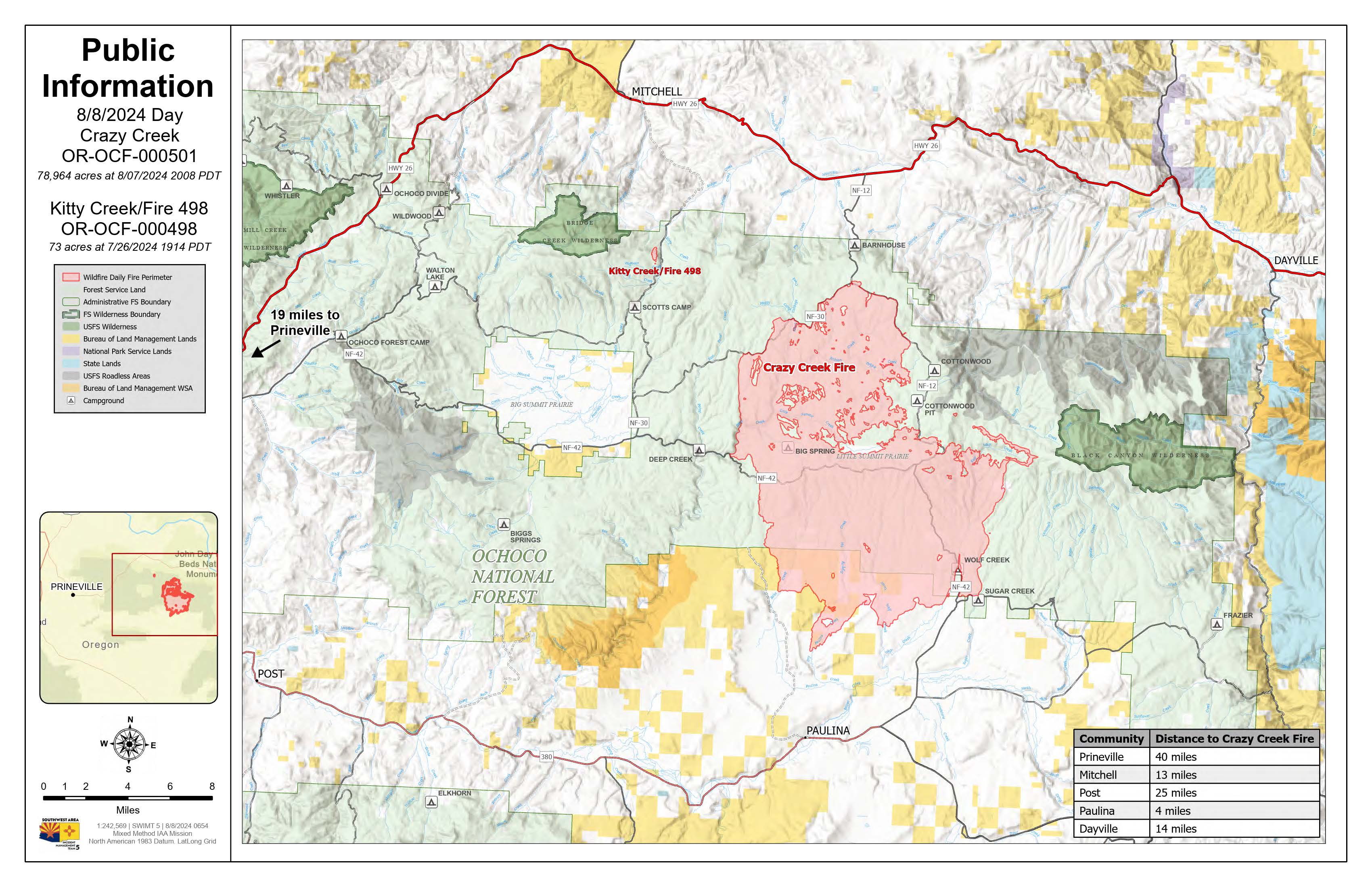 Orocf Crazy Creek Incident Maps | InciWeb