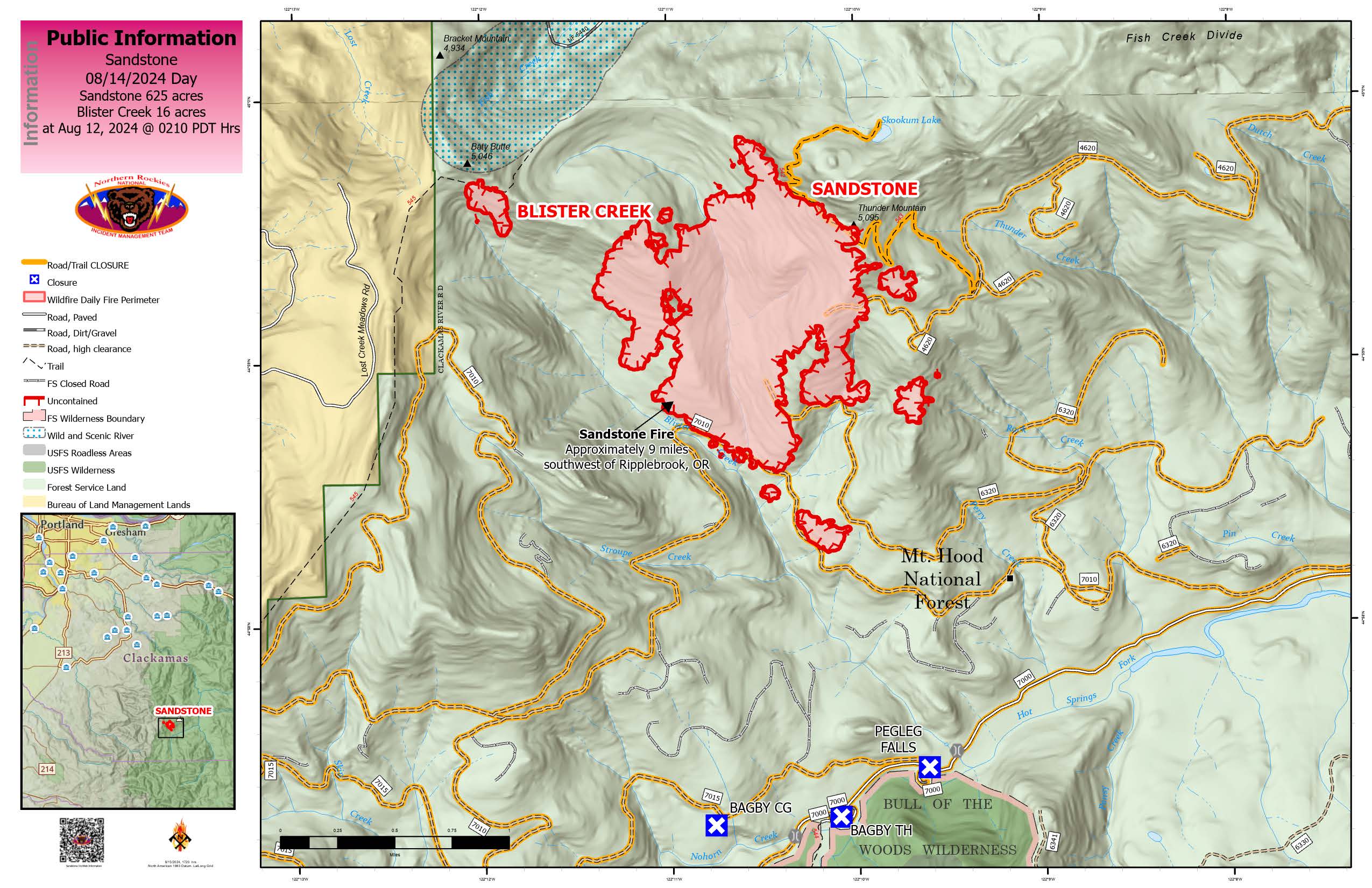 

						Sandstone Fire Public Information Map, 8/14/24
			