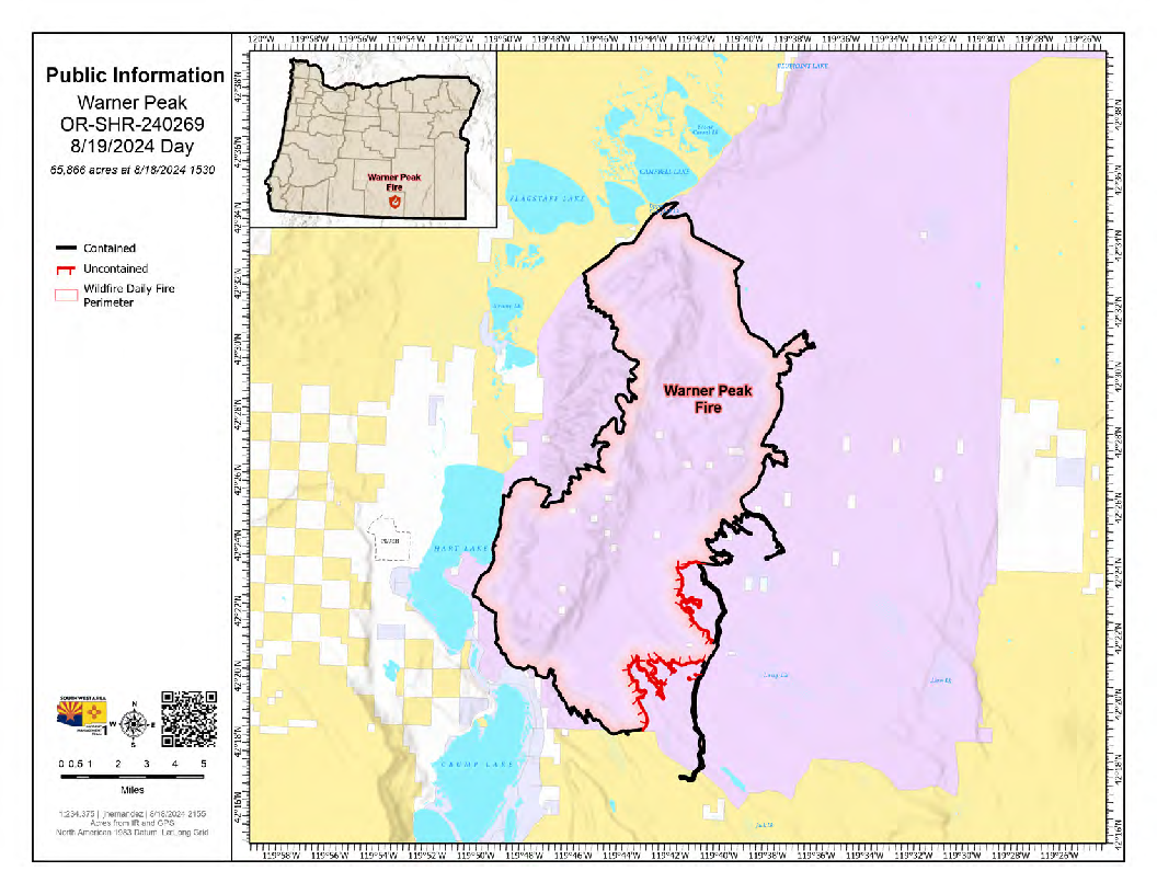 

						Warner Peak Fire Map August 19
			