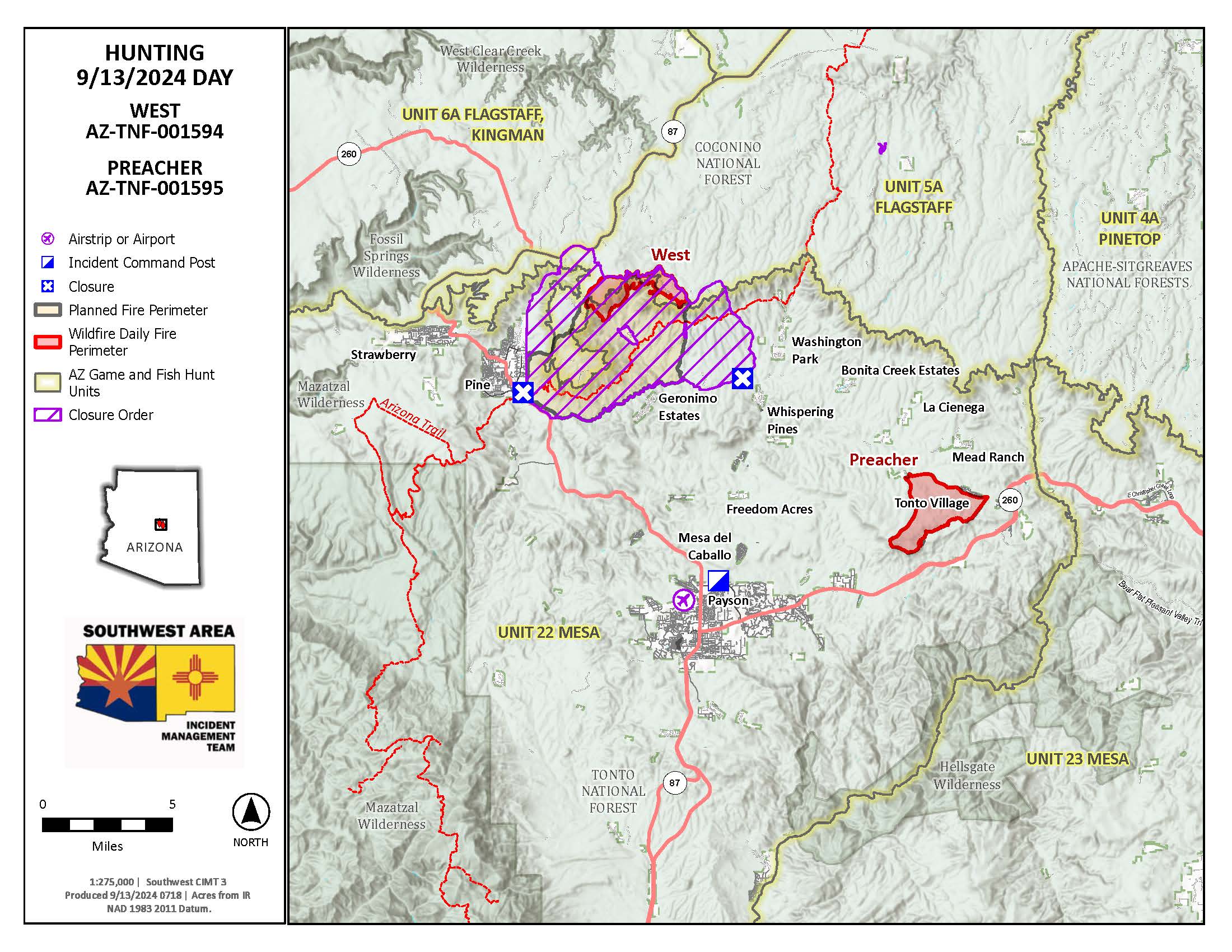 Updated Hunting Unit Map - 9/13/24