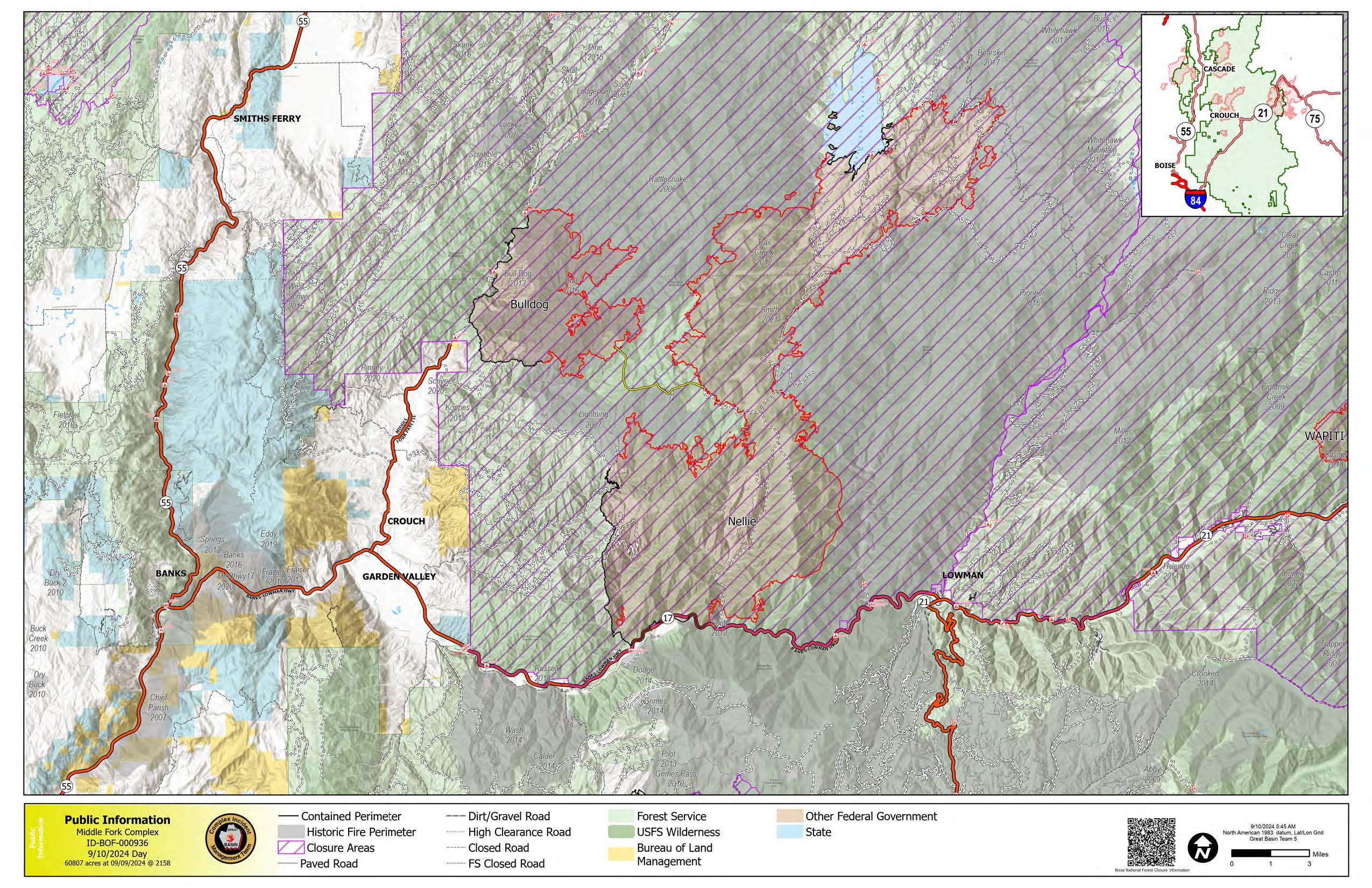 

						Middle Fork Complex Map Update September 10, 2024
			