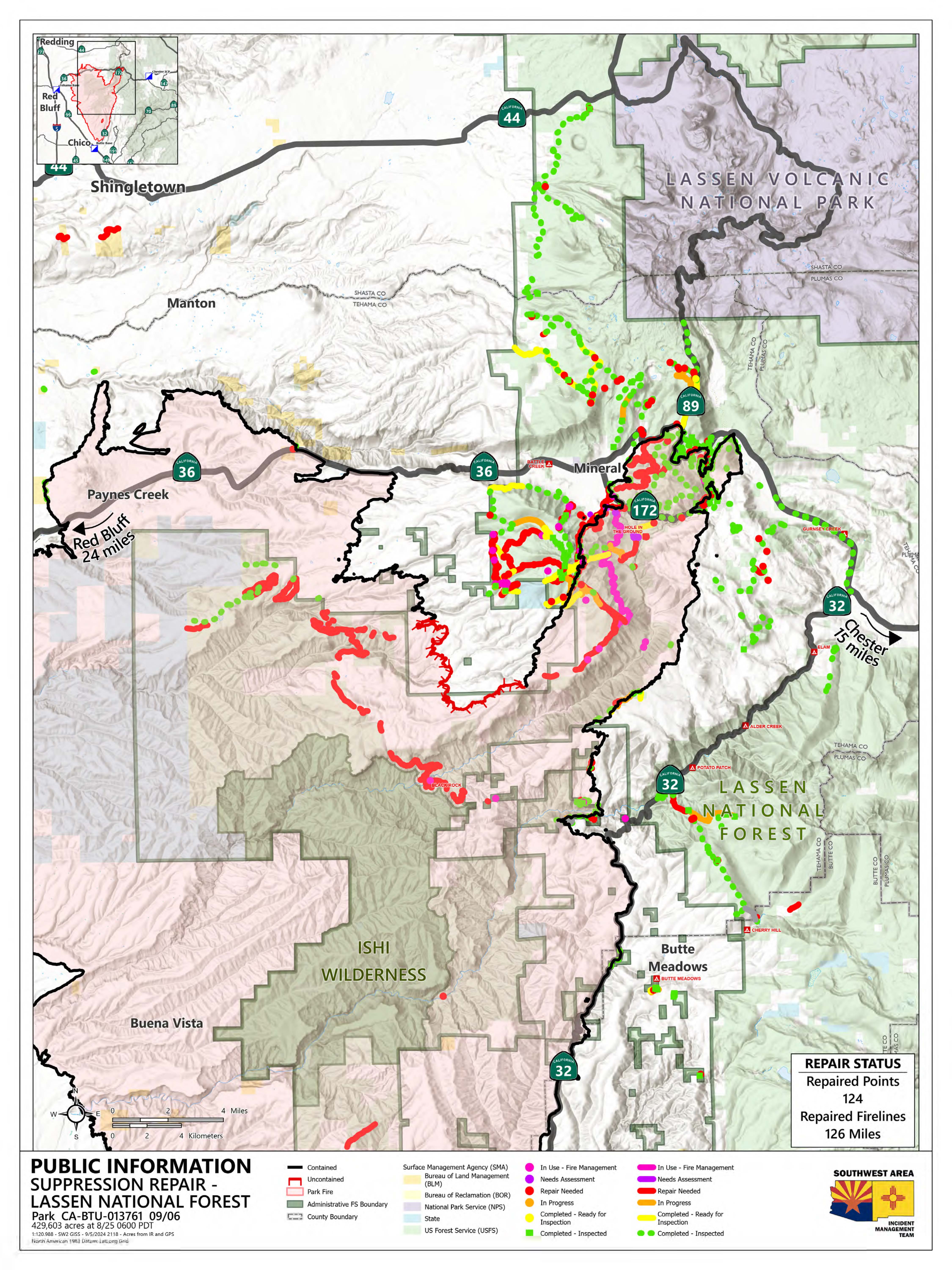 




Park Fire Public Information Map, 9/06/2024


