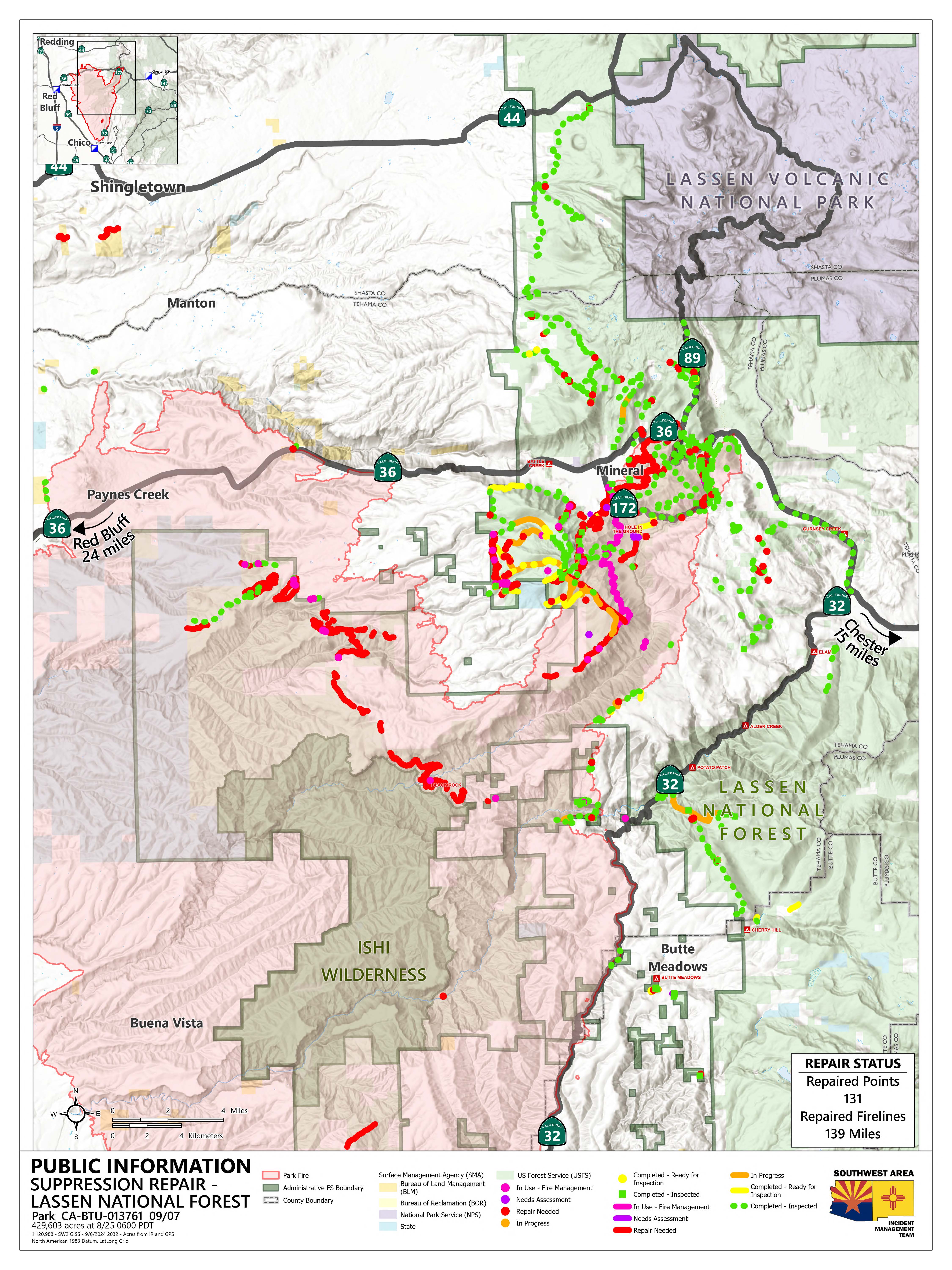 




Park Fire Public Information Map 9/7/2024


