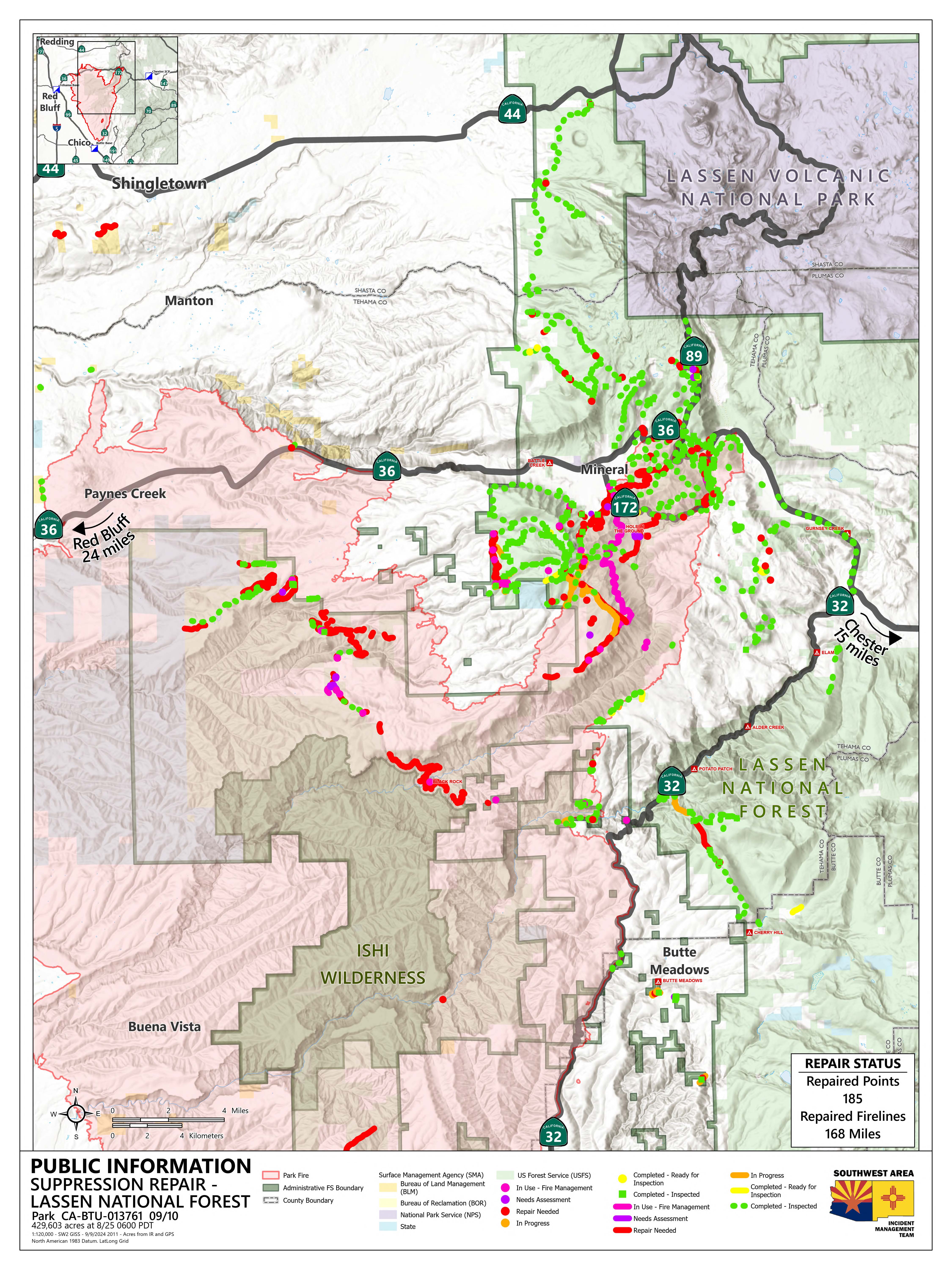 




Park Fire Public Information Map 9/10/2024


