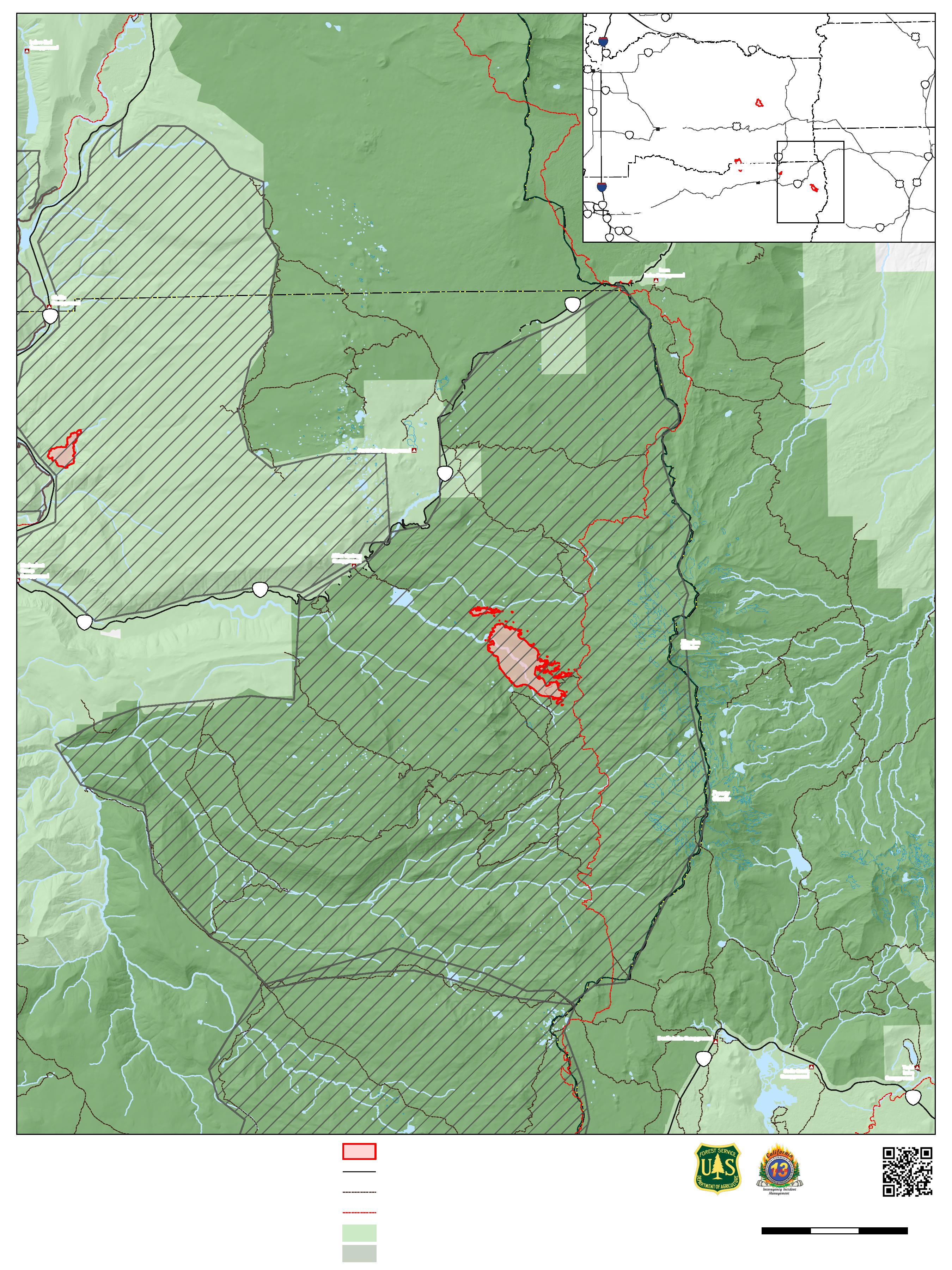 Willamette Complex North - Linton Creek Public Information Map for September 10, 2024.
