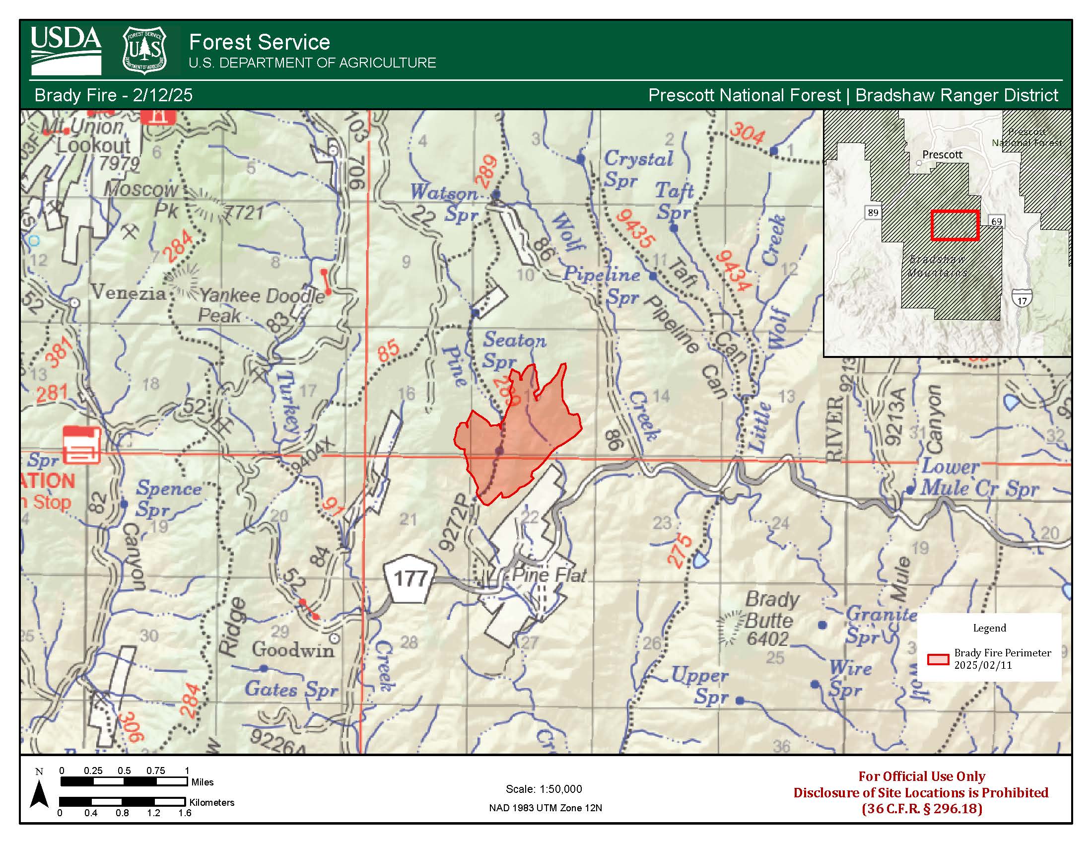 

						Map Brady Fire - February 13, 2025
			