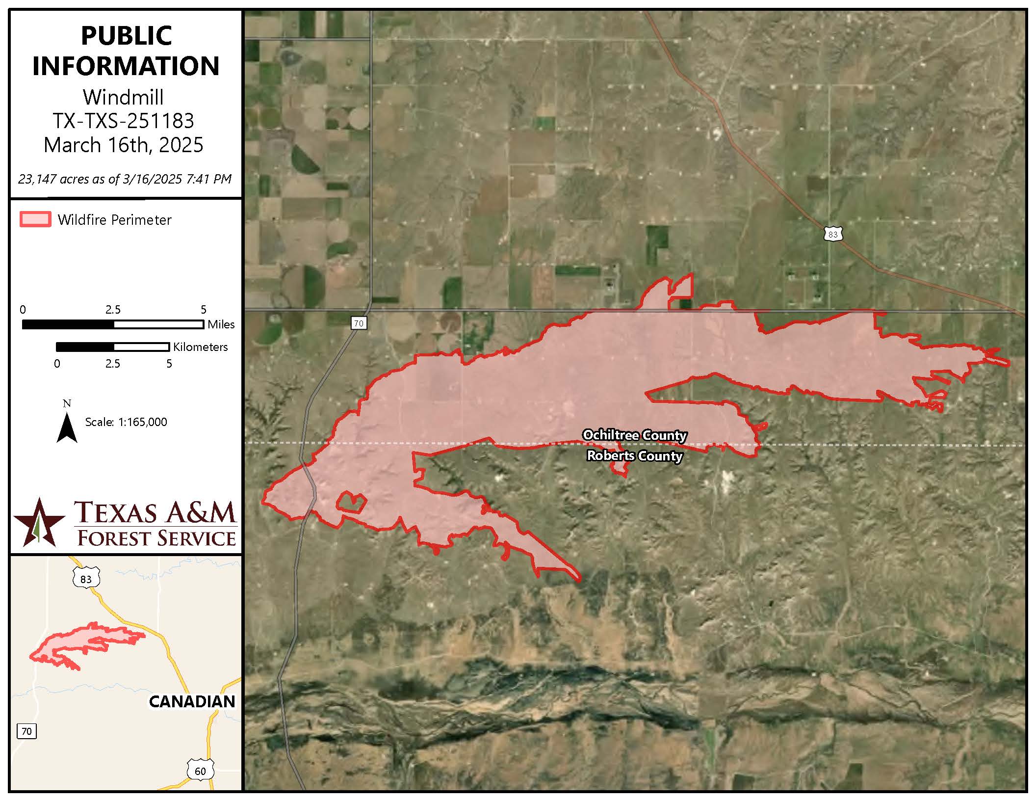 

						Windmill Fire - Public Information Map - March 16
			