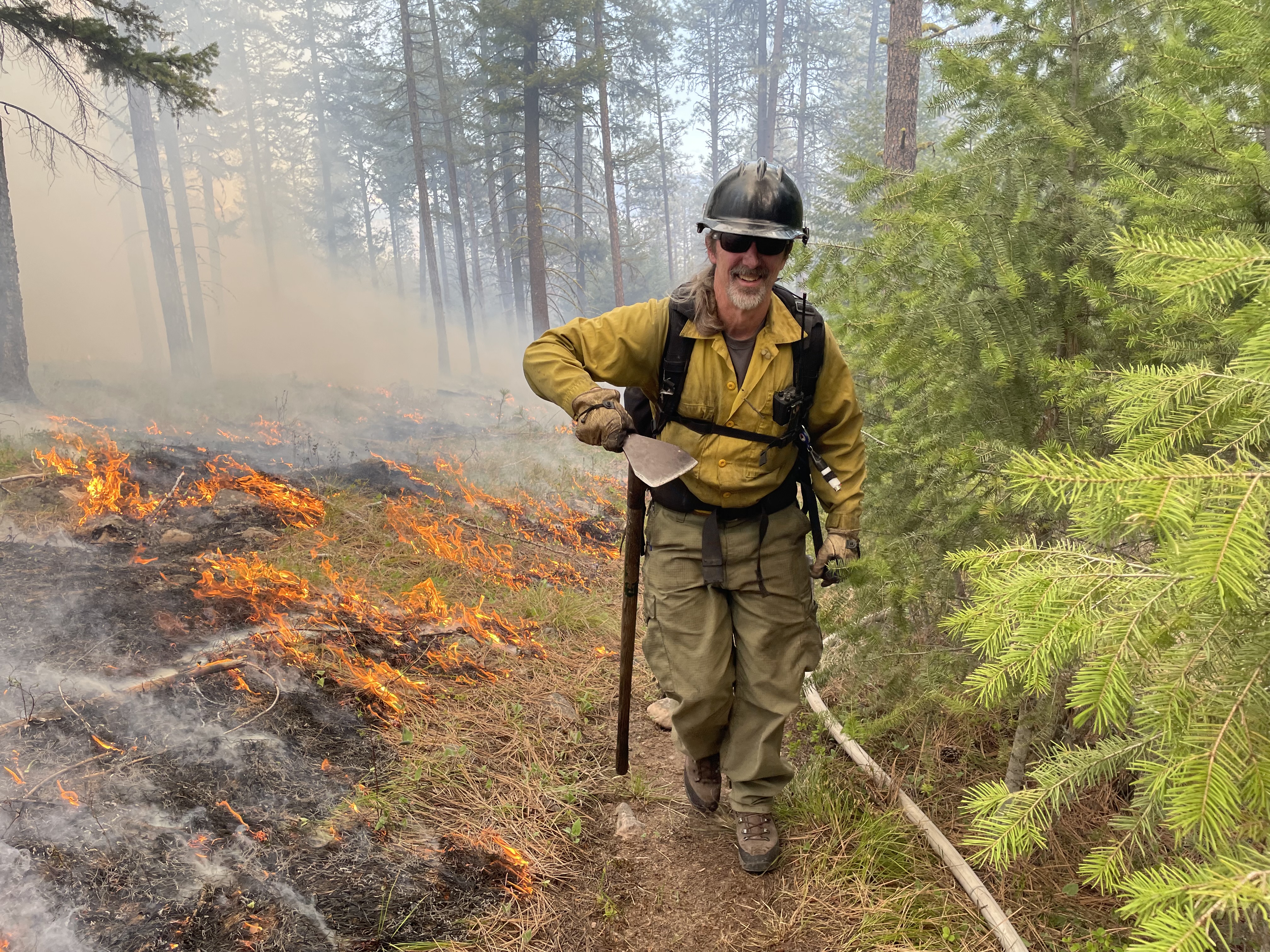 







						Fuels Specialist on the Blue Mountain Prescribed Fire 
			


