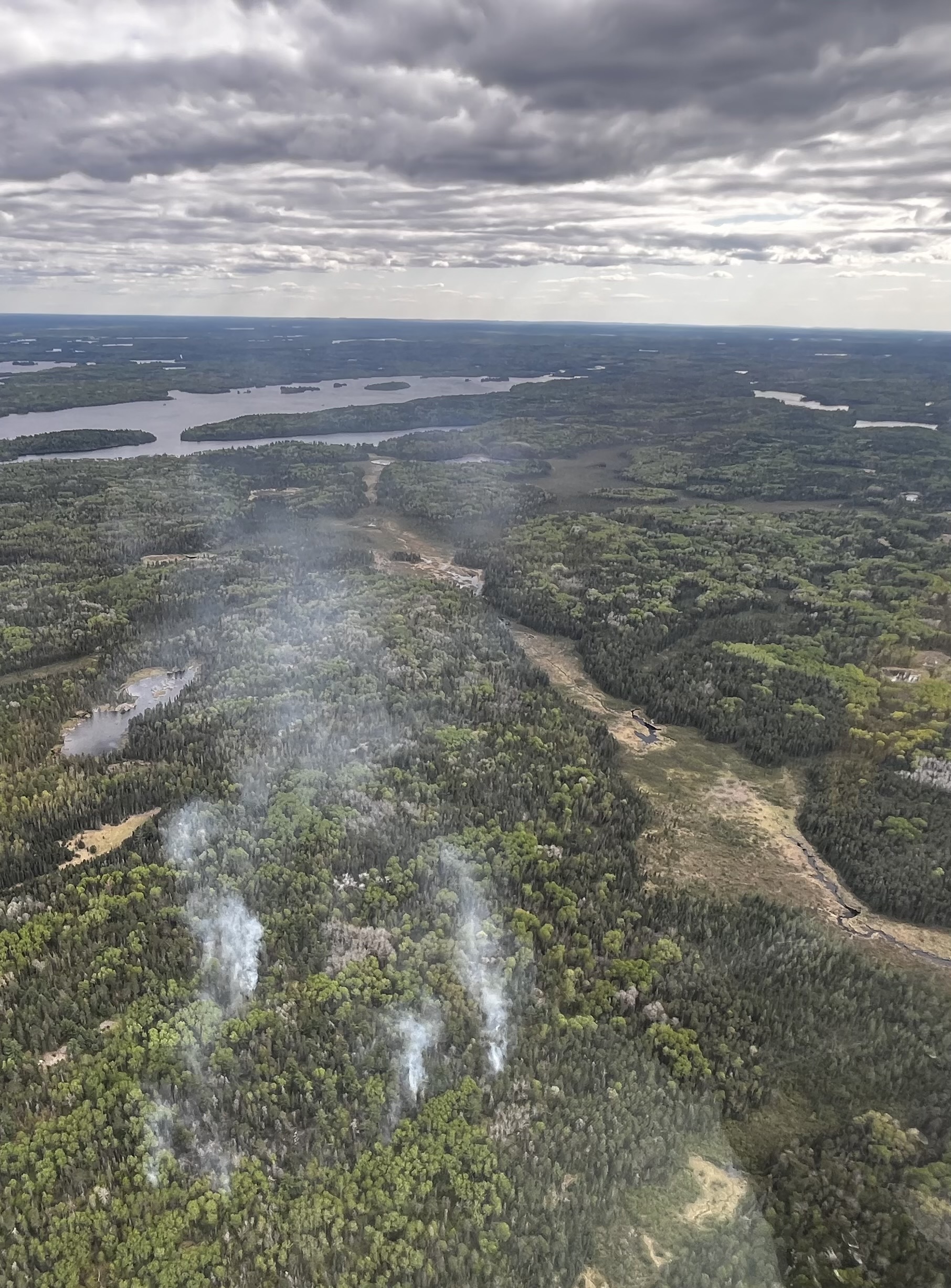 

						Horse River Fire, May 22, 2025, Aerial View 
			