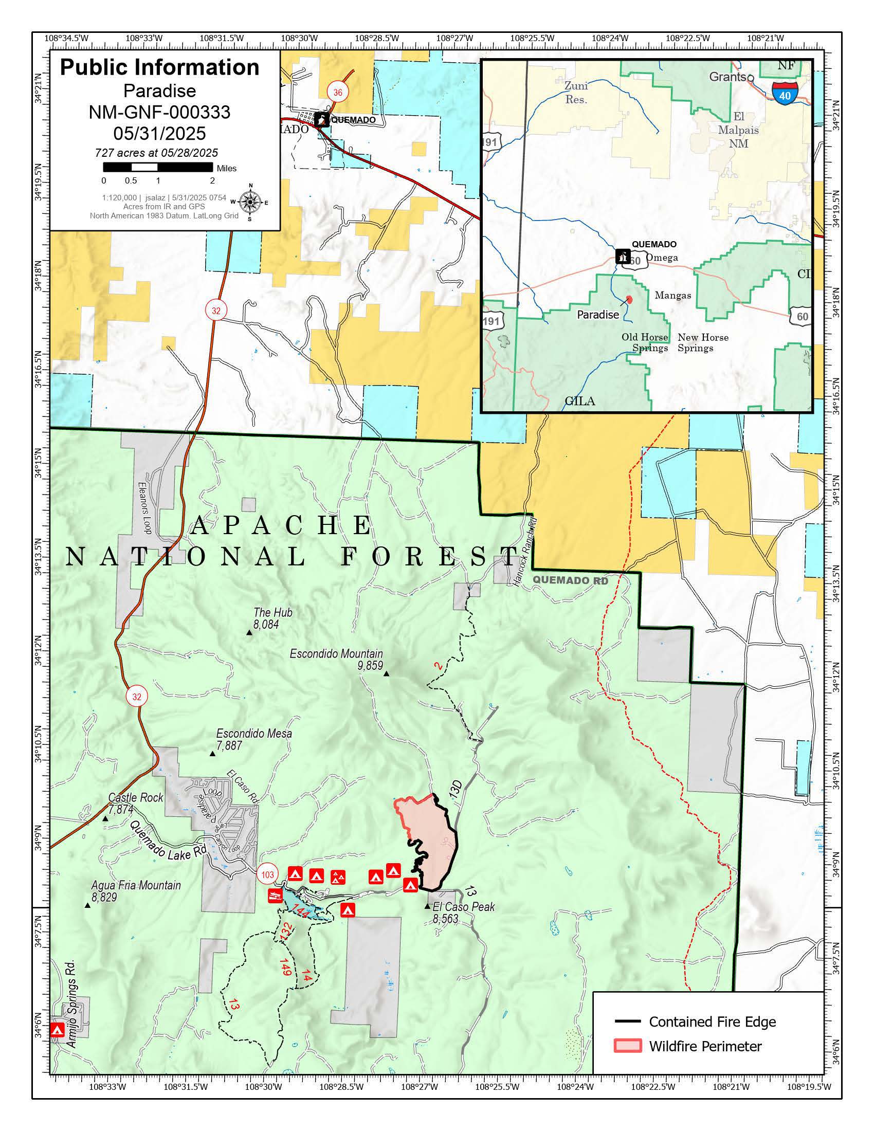 

						Paradise fire Map for May 31, 2025
			