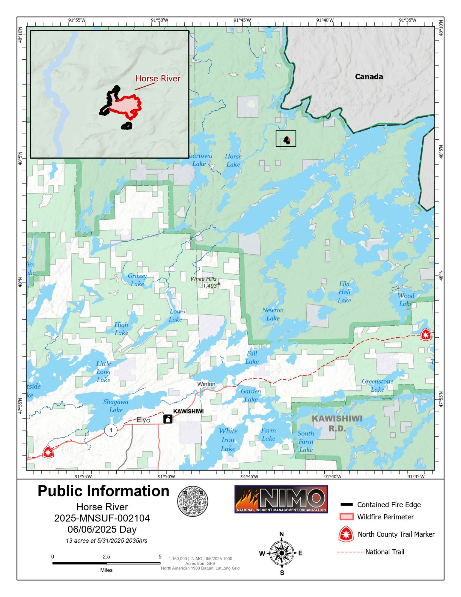 

						Horse River Fire Information Map- June 6, 2025
			