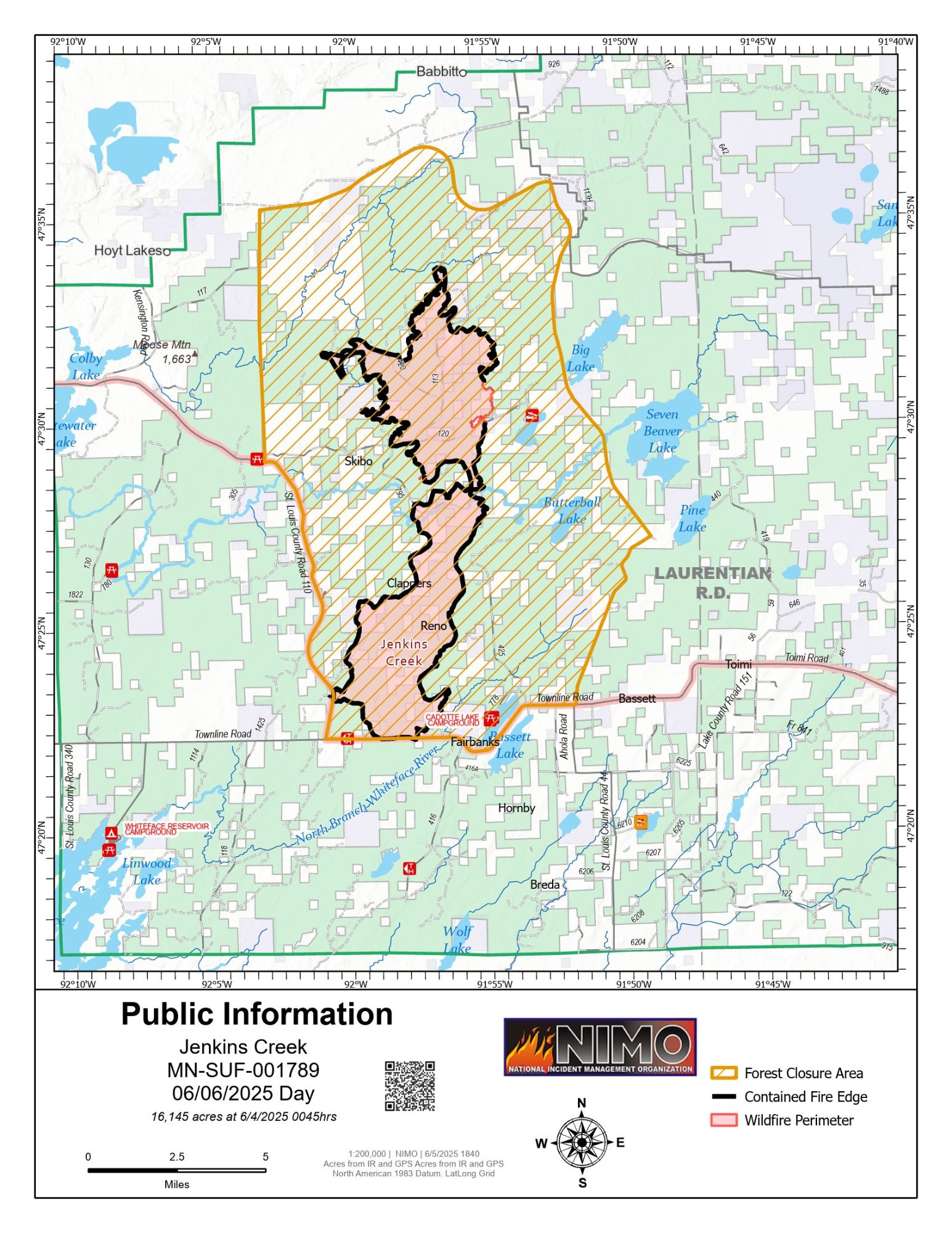 

						Jenkins Creek Fire Information Map-June 6, 2025
			