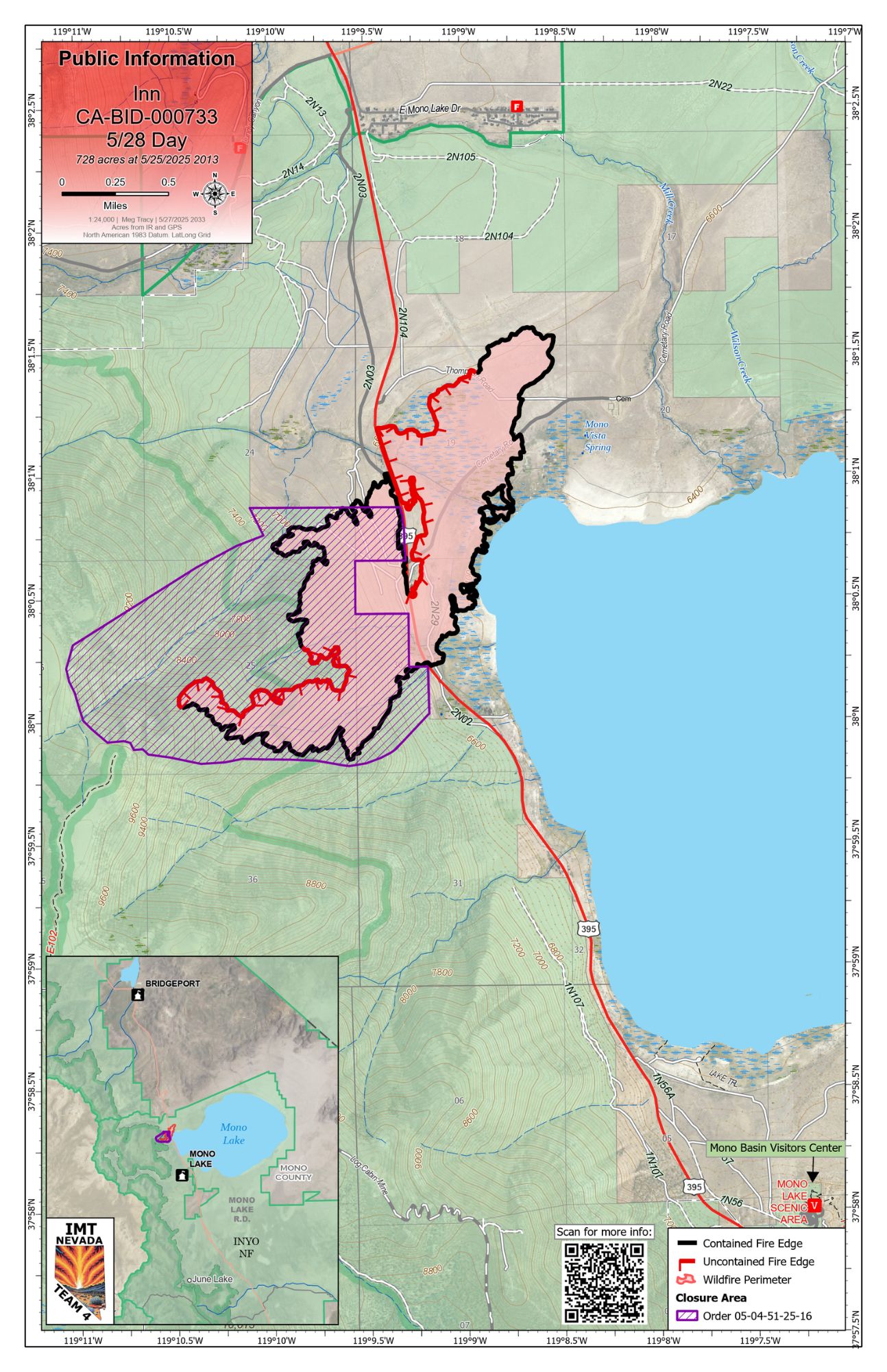 PIO Map for the Inn Fire 5-27-25