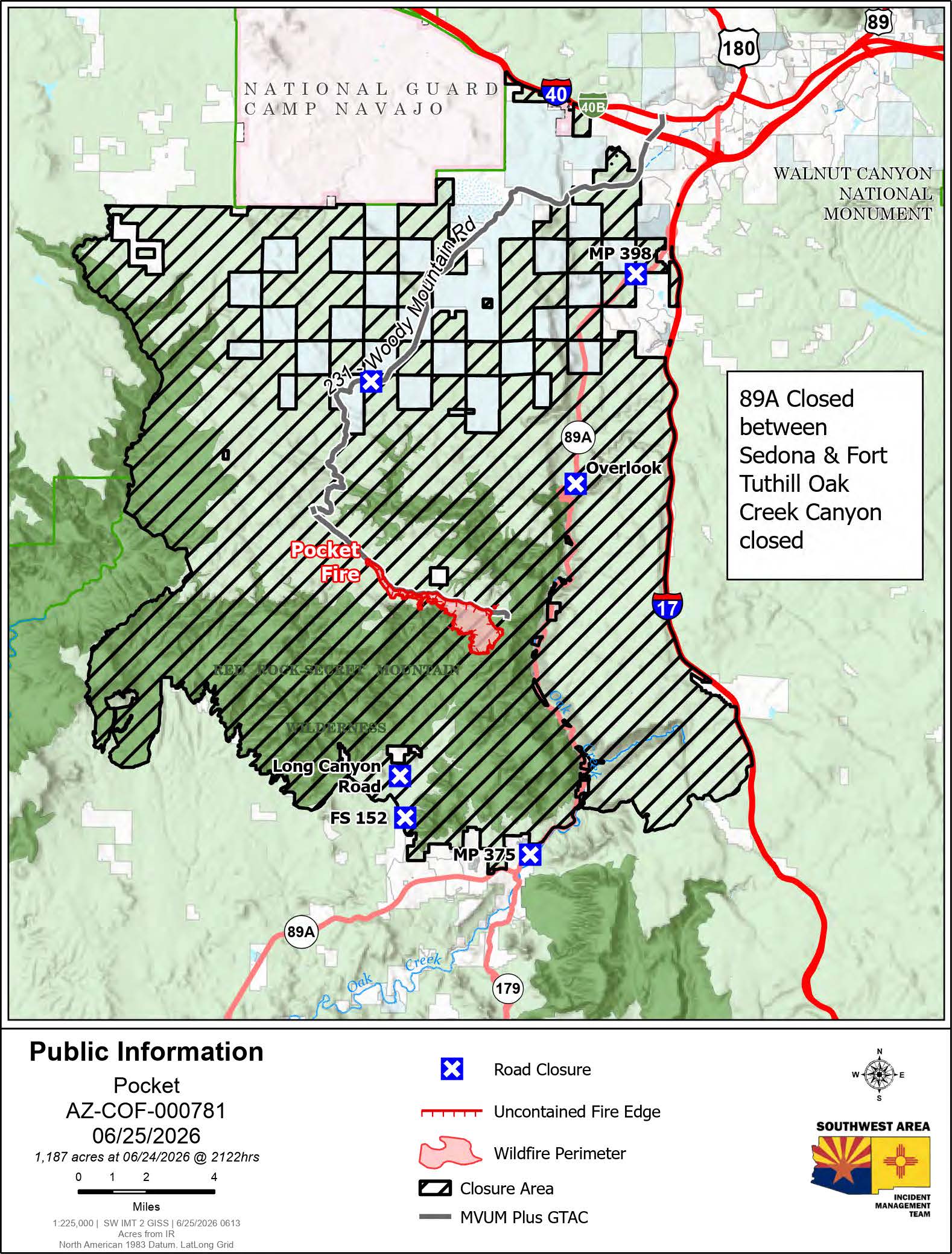 Pocket Fire Public Information Map