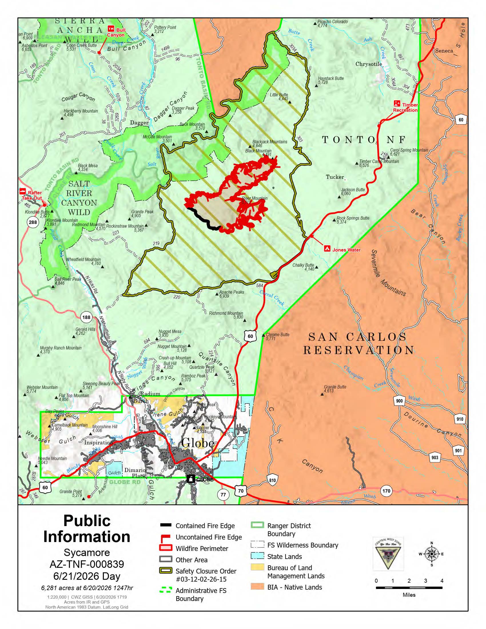 Sycamore Fire Perimeter 062126