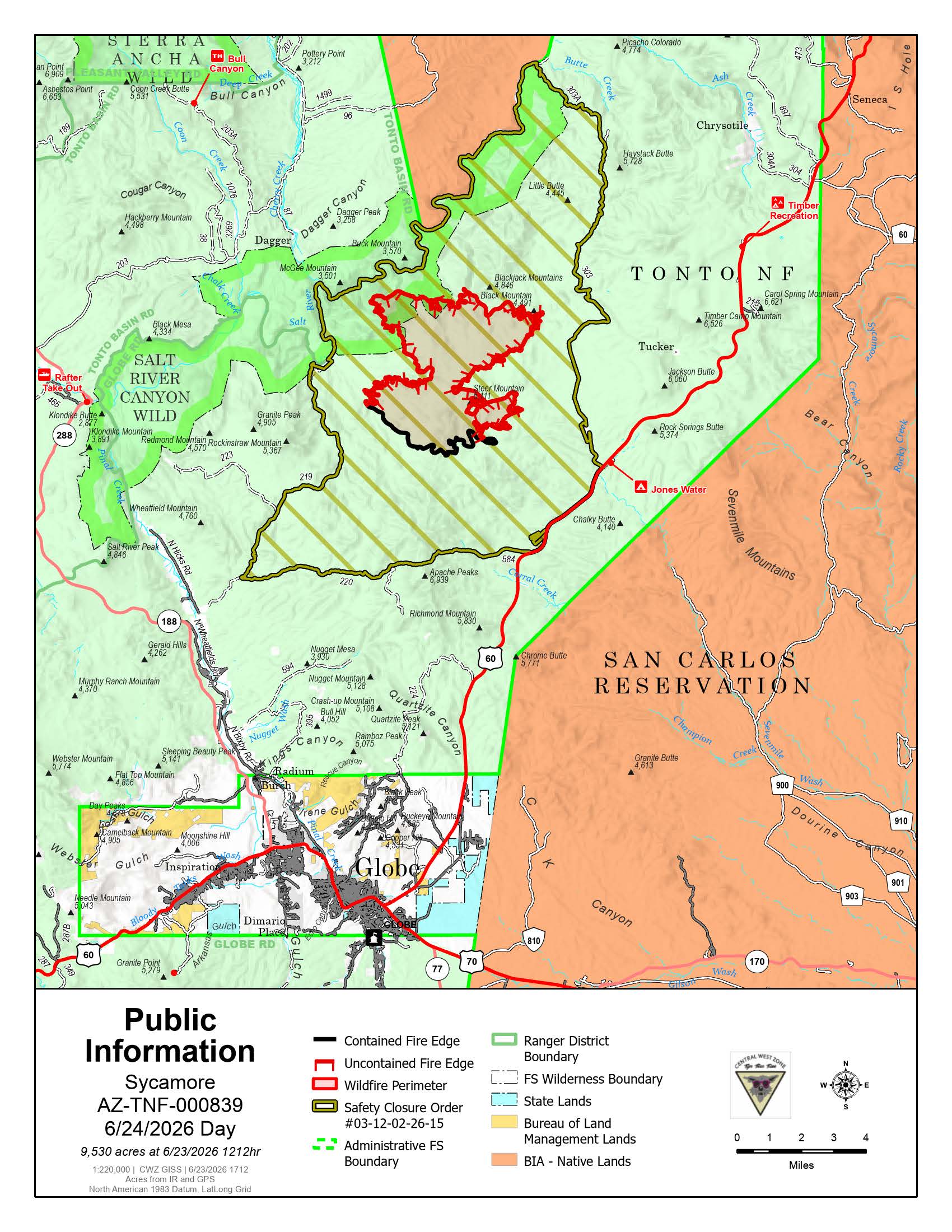 Sycamore Fire Perimeter 062426