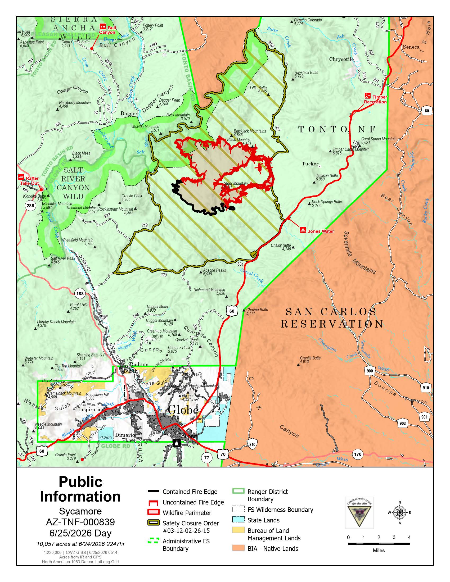 Sycamore Fire Perimeter 062526