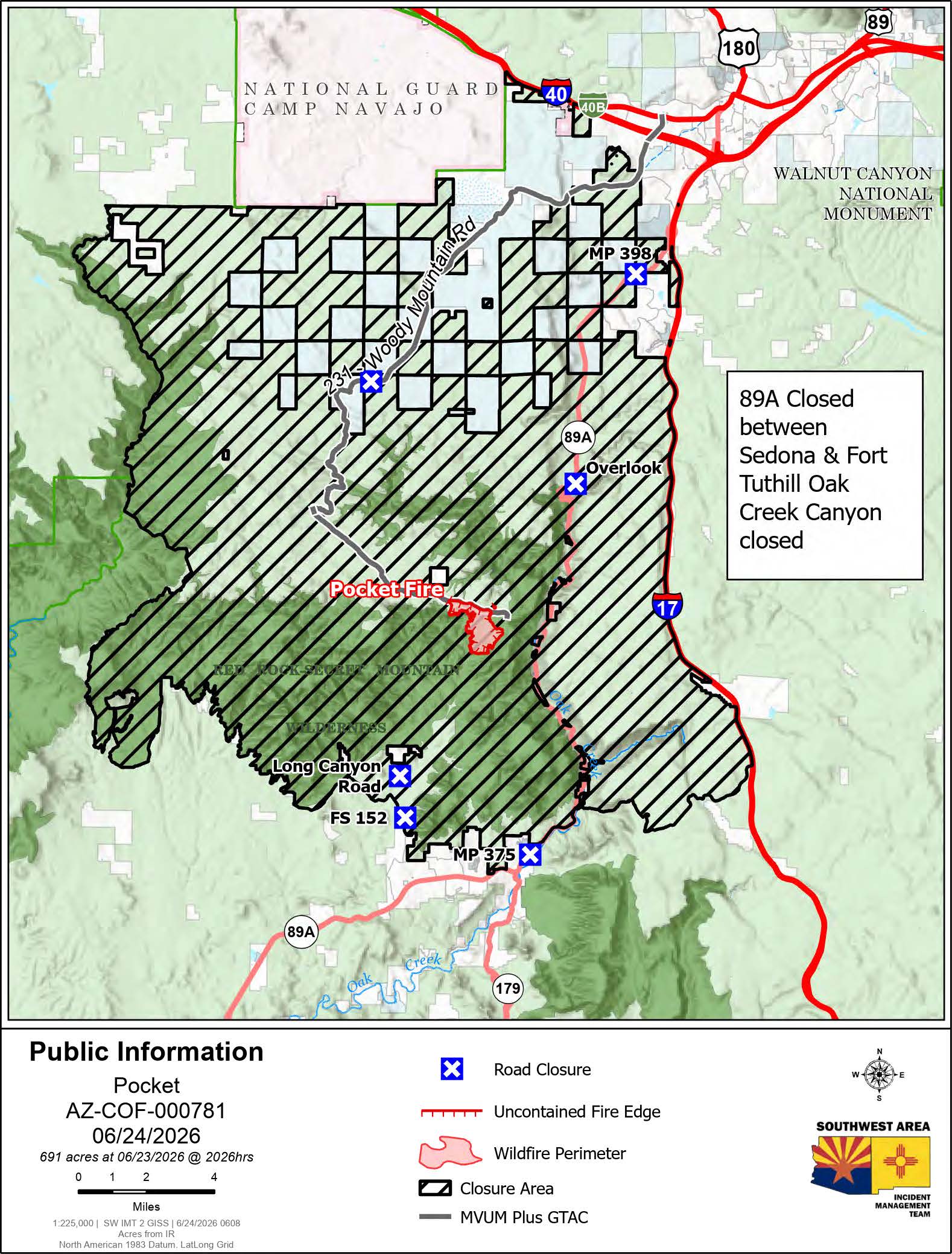 Pocket Fire Public Information Map